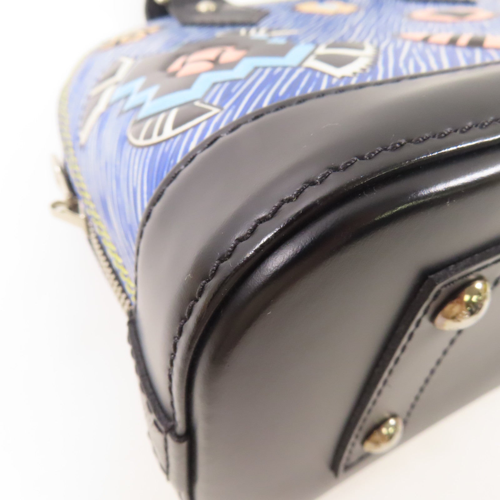 LOUIS VUITTON Epi Alma BB銀扣手挽肩背兩用袋