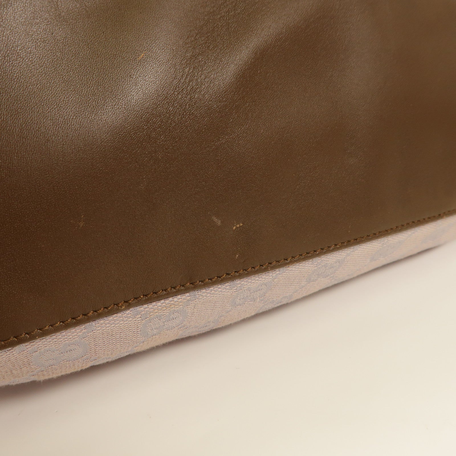 GUCCI 帆布Bamboo Bag肩背袋