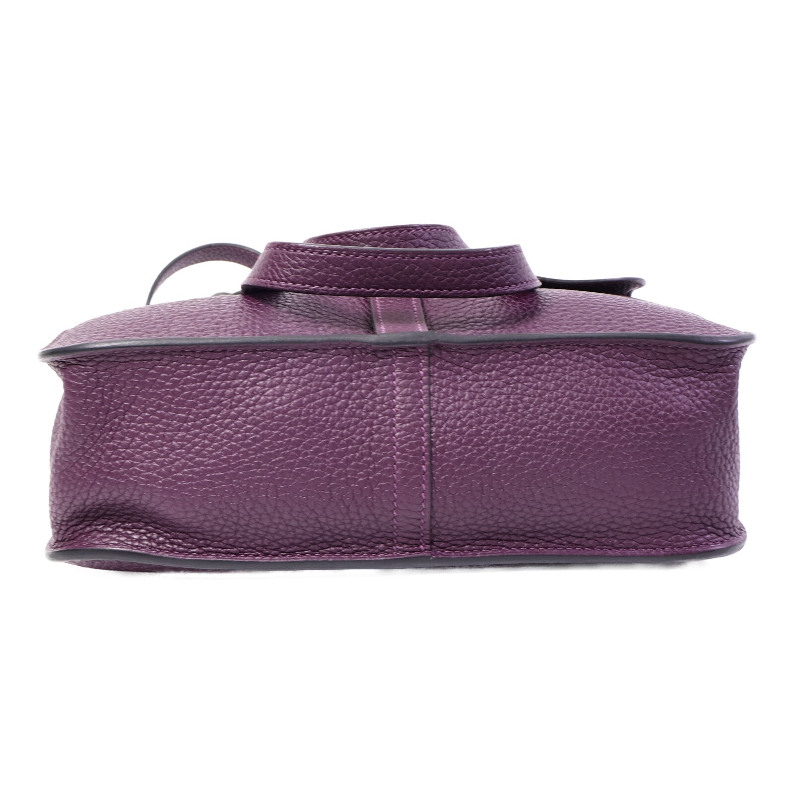 HERMES Clemence皮革Halzan 25手挽肩背兩用袋Cassis/Grenat