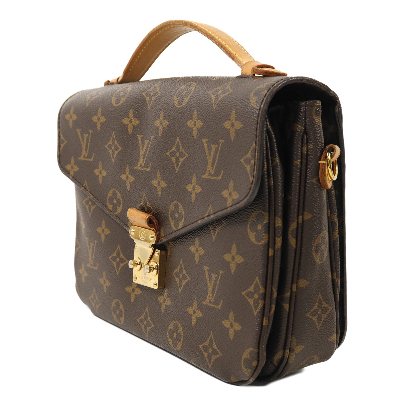 LOUIS VUITTON Monogram Pochette Metis MM金扣手挽肩背兩用袋