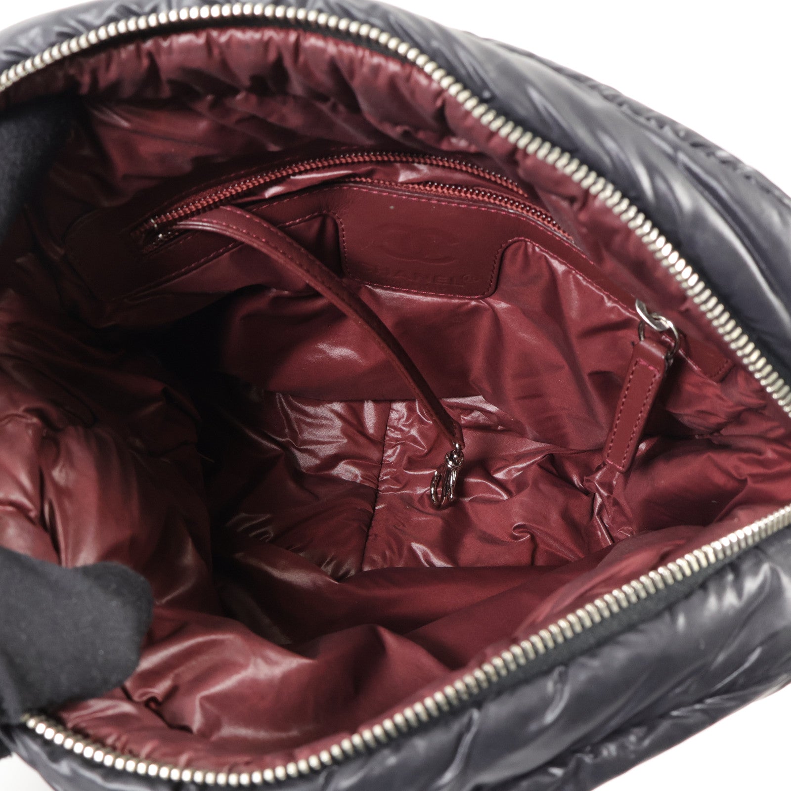 CHANEL 尼龍Coco Cocoon Messenger銀扣肩背袋
