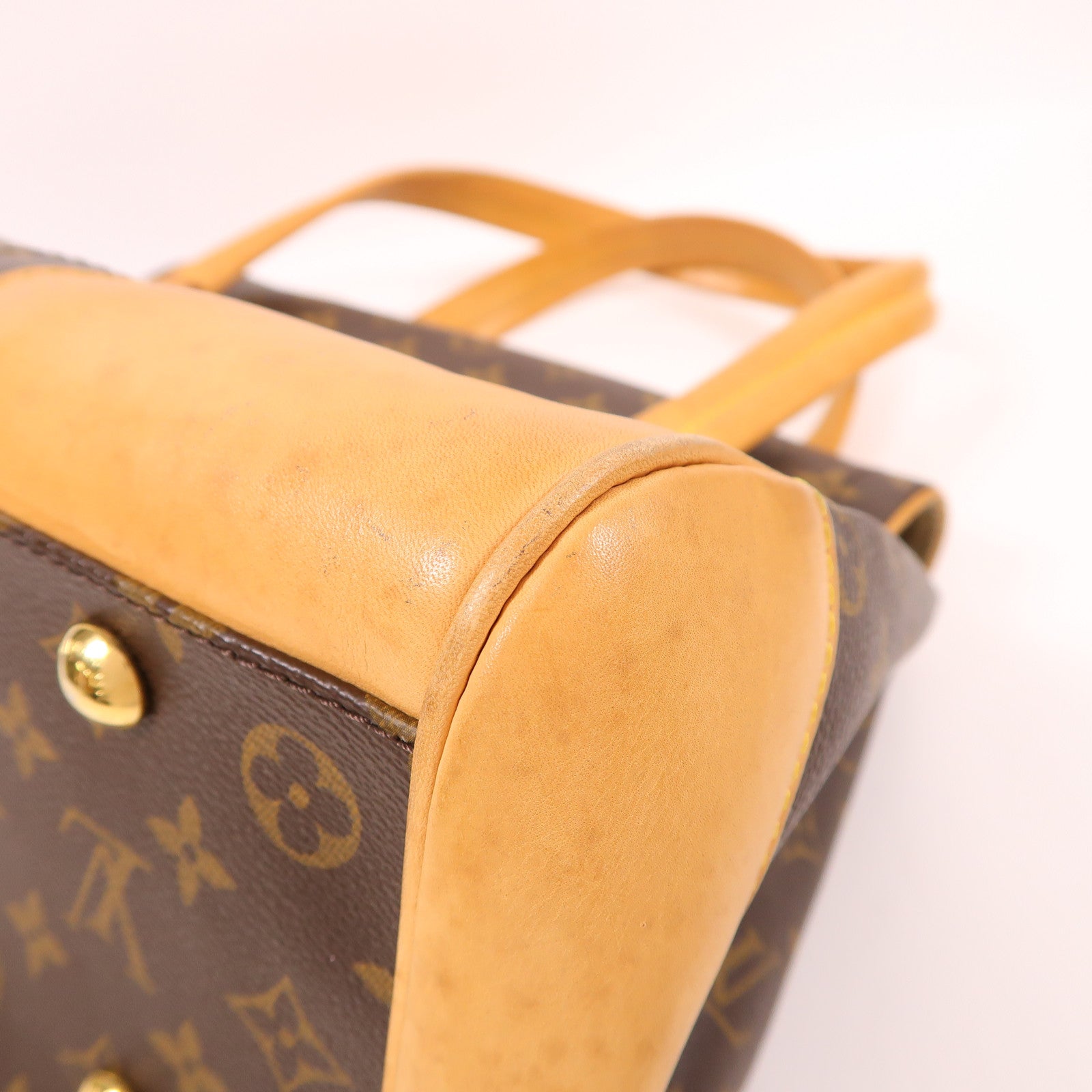 LOUIS VUITTON Monogram Beverly GM金扣手挽袋/肩背袋棕色