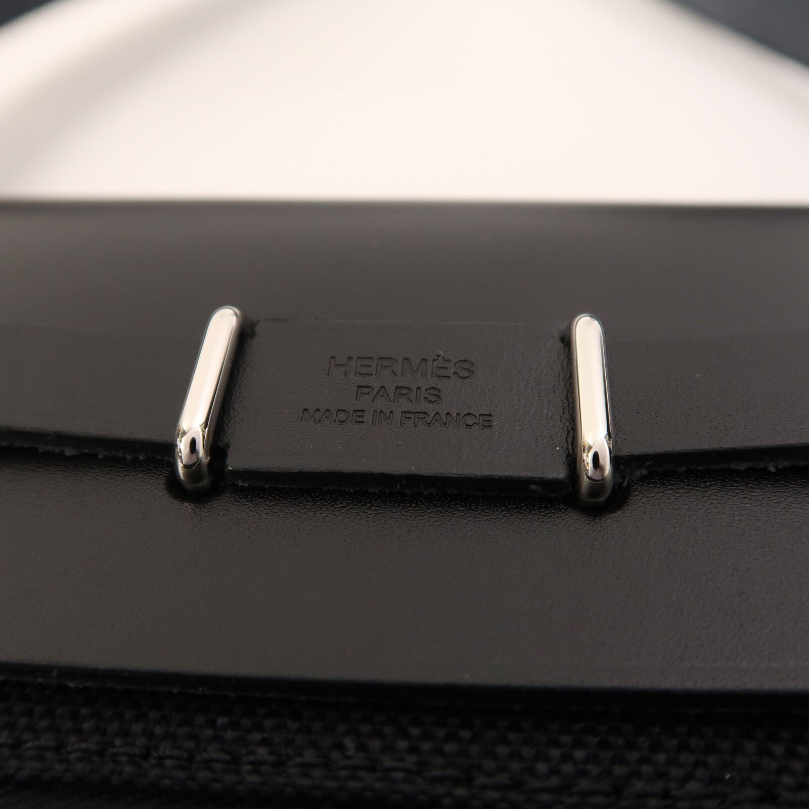 HERMES 帆布Mini Herbag肩背袋