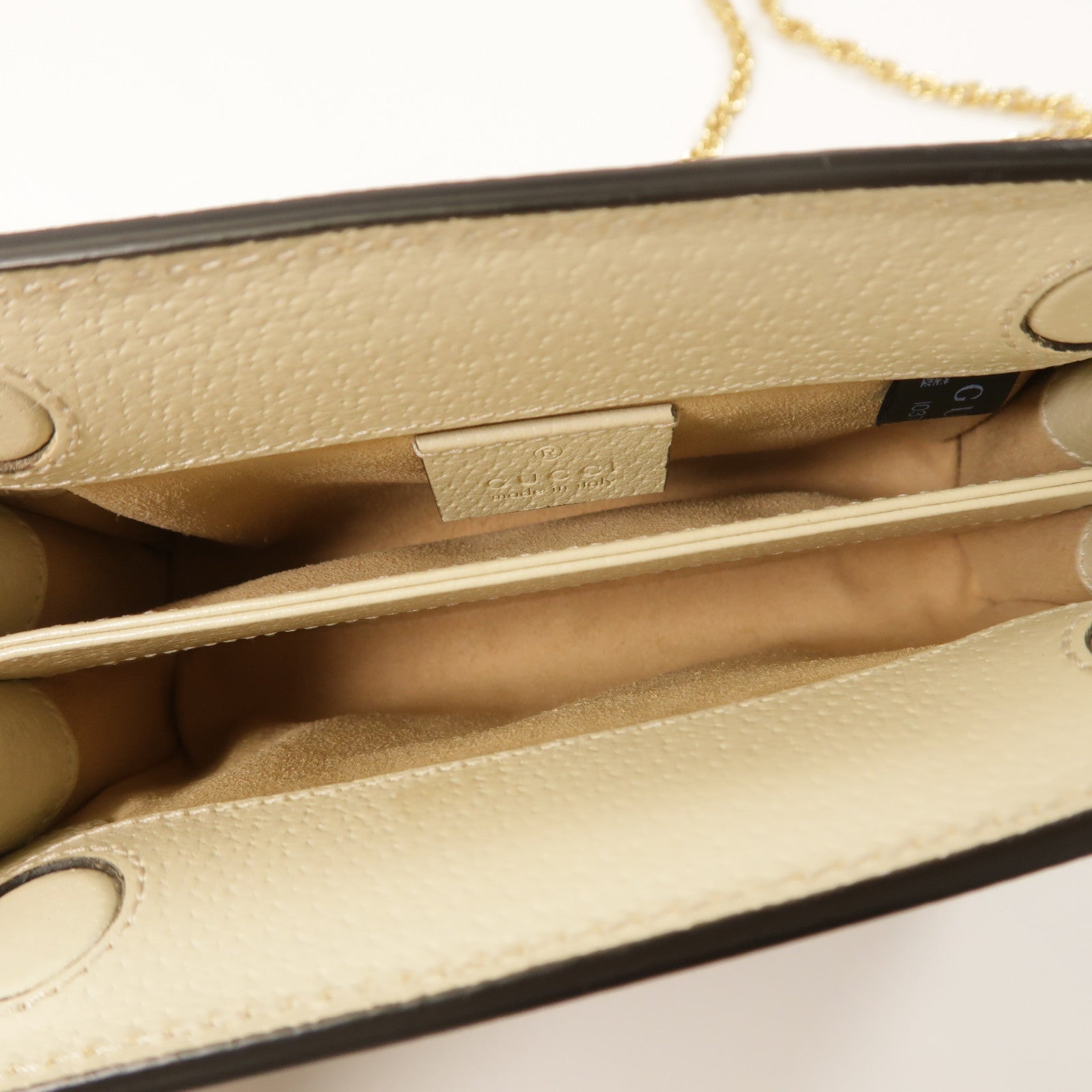 GUCCI 塗層帆布Ophidia GG金扣鏈帶肩背袋