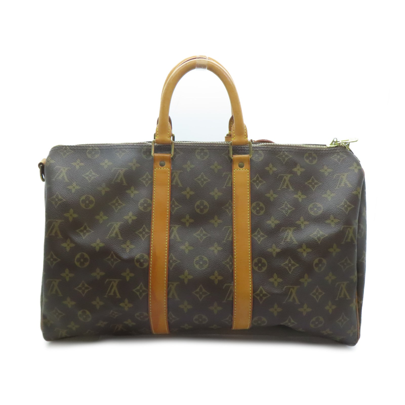 LOUIS VUITTON 【激減優惠】Monogram Keepall 45金扣手挽肩背兩用袋啡色