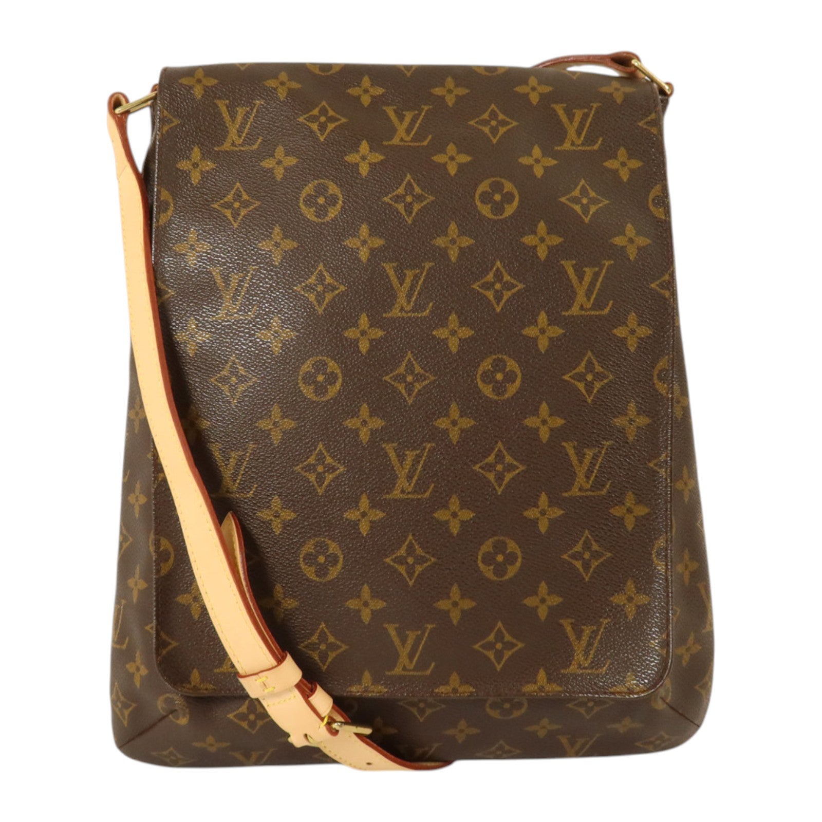 LOUIS VUITTON Monogram Musette金扣肩背袋