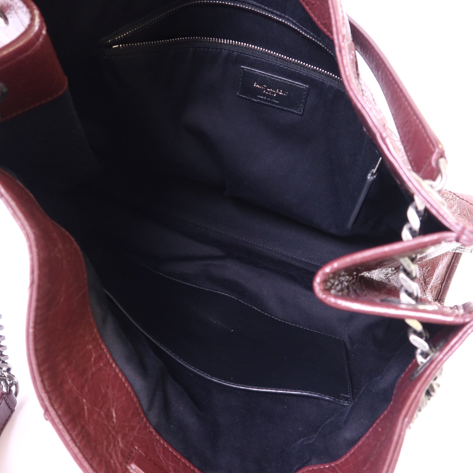 SAINT LAURENT 牛皮皮革Niki Tote Bag銀扣手挽袋