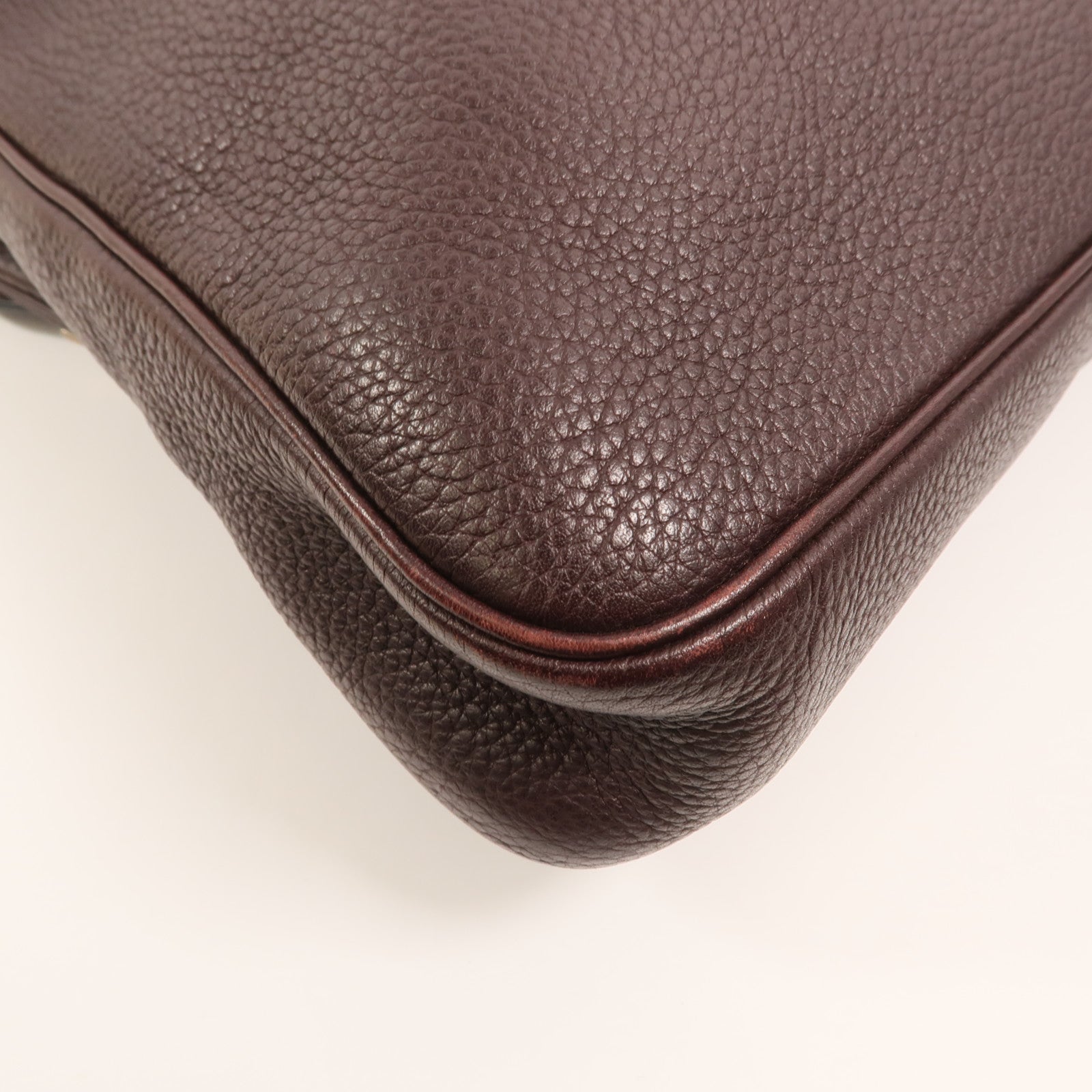 HERMES Clemence皮革Massai Cut 40肩背袋Havanne