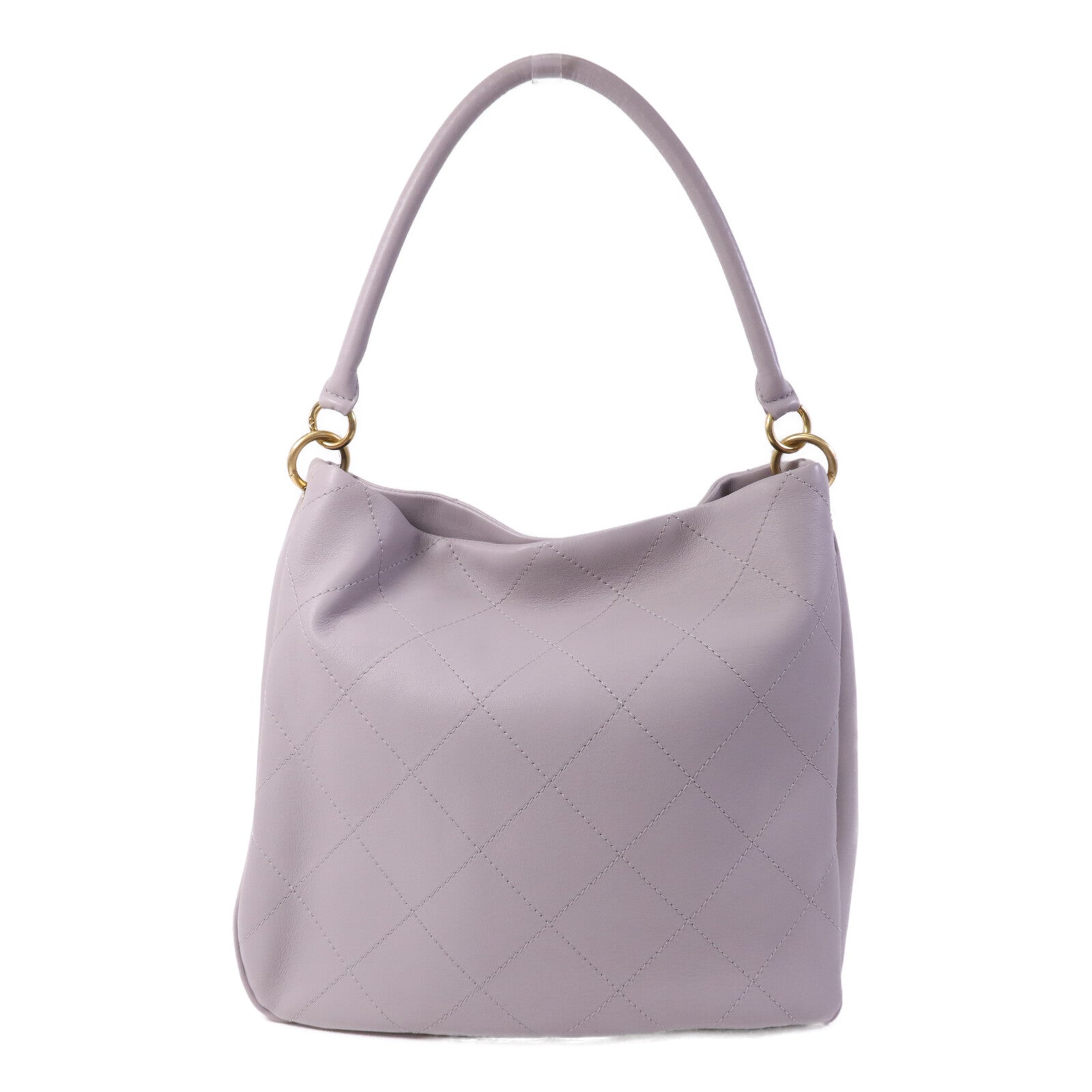 CHANEL 牛皮皮革2 Way Hobo Bag金扣肩背袋