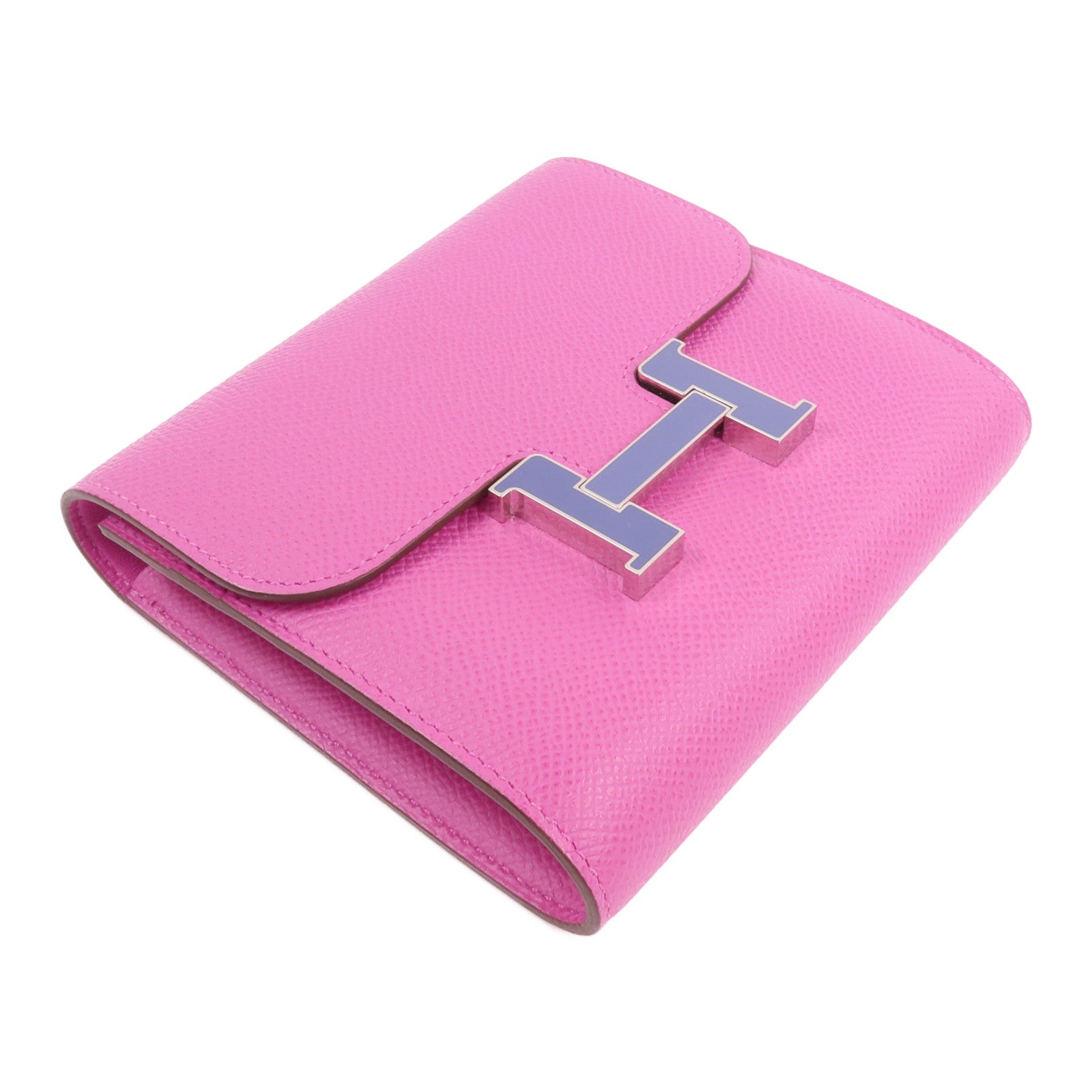 HERMES 【激減優惠】Epsom皮革Constance Slim Wallet錢包Magnolia
