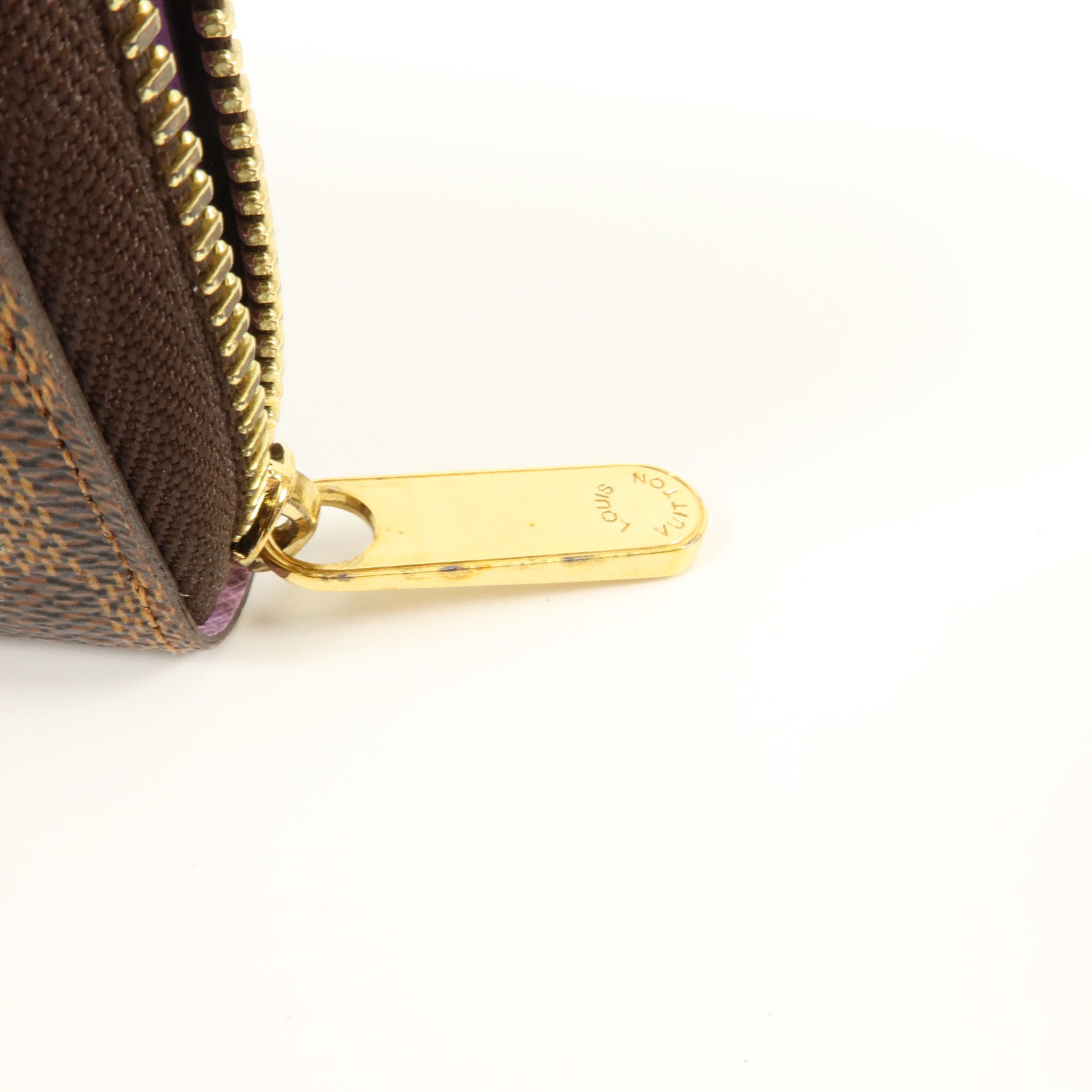 LOUIS VUITTON Damier Zippy金扣長錢包
