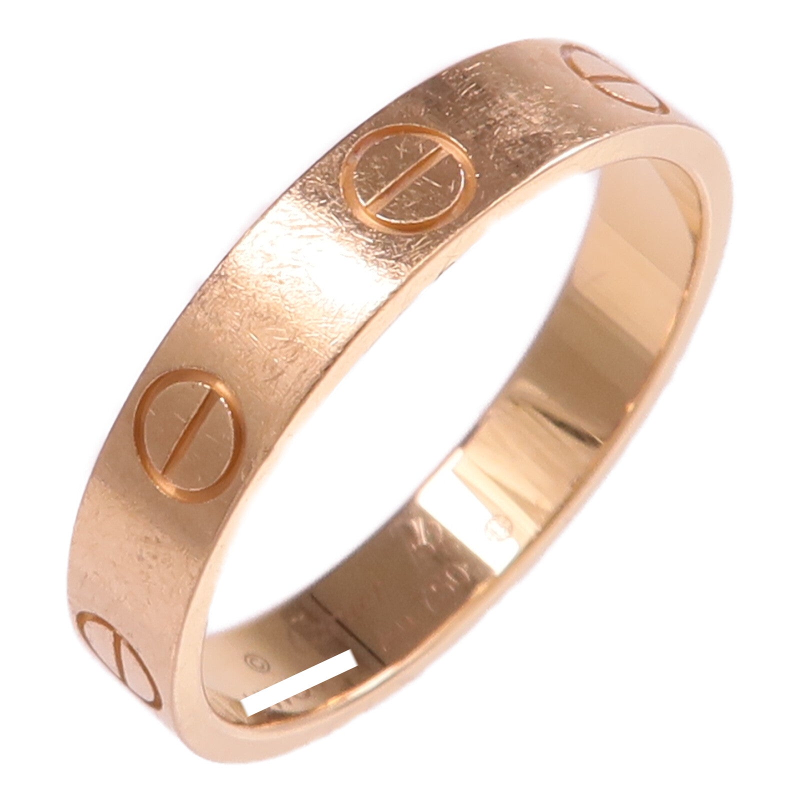 CARTIER 18K玫瑰金Mini Love Ring戒指Cartier#52/US#6