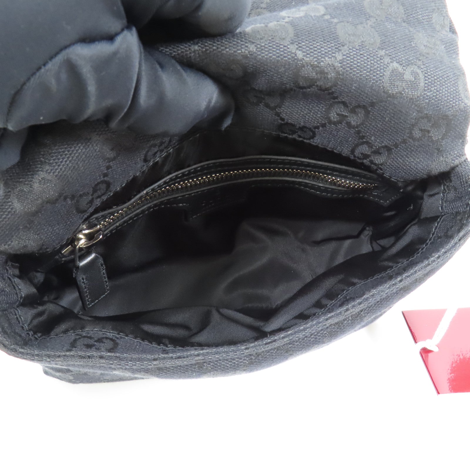 GUCCI 帆布Small Crossbody Bag銀扣肩背袋
