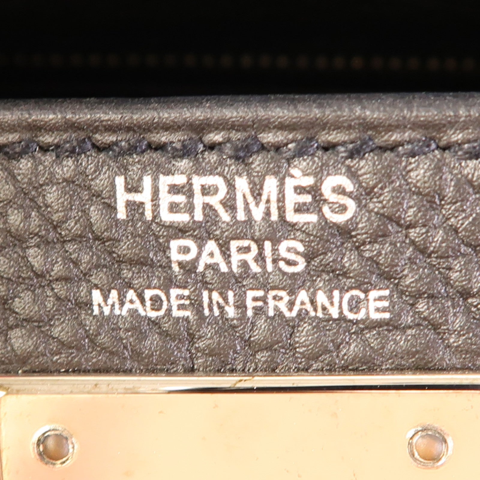 HERMES PHW Kelly 28 2 Way Shoulder Bag Handbag Togo Leather Noir