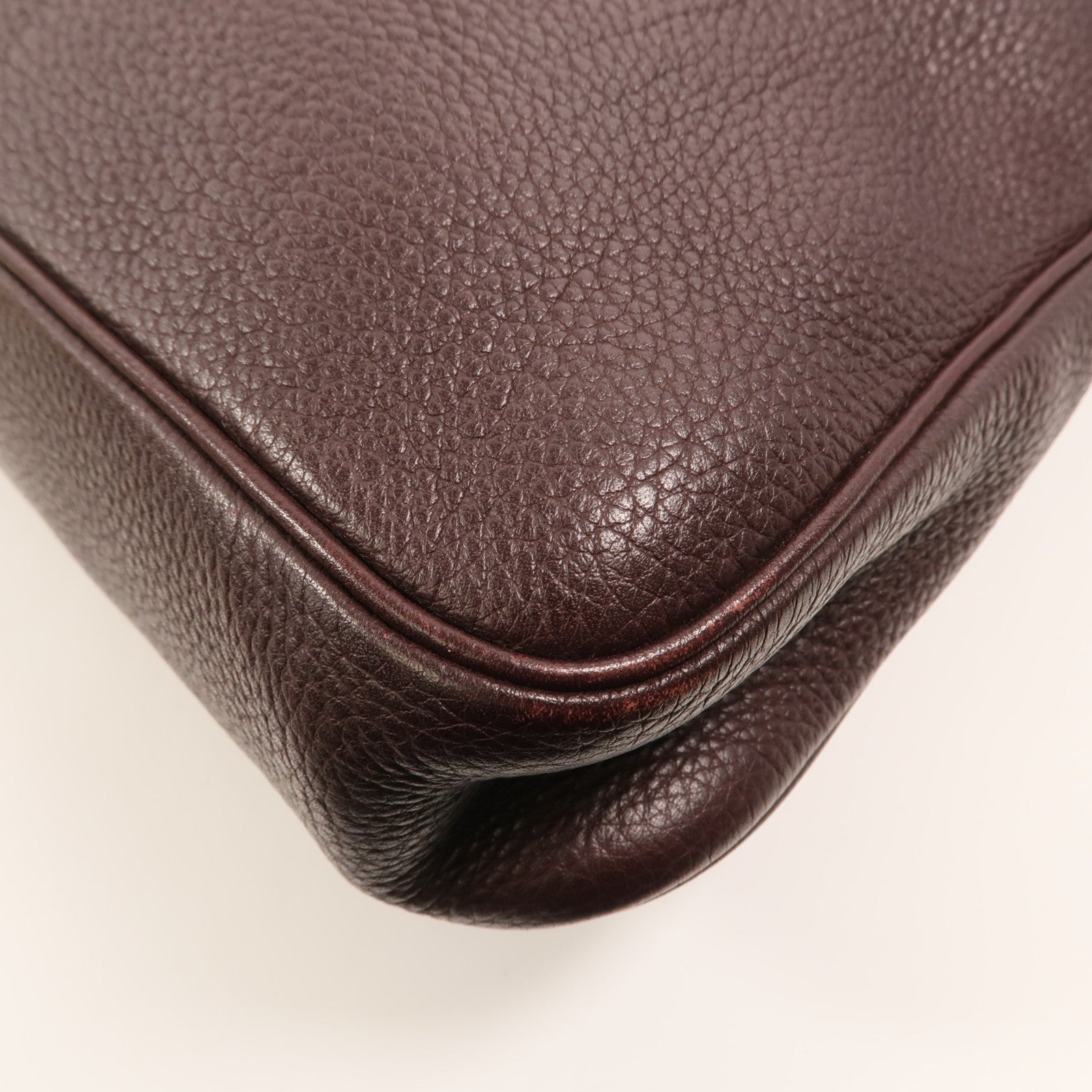 HERMES Clemence皮革Massai Cut 40肩背袋Havanne