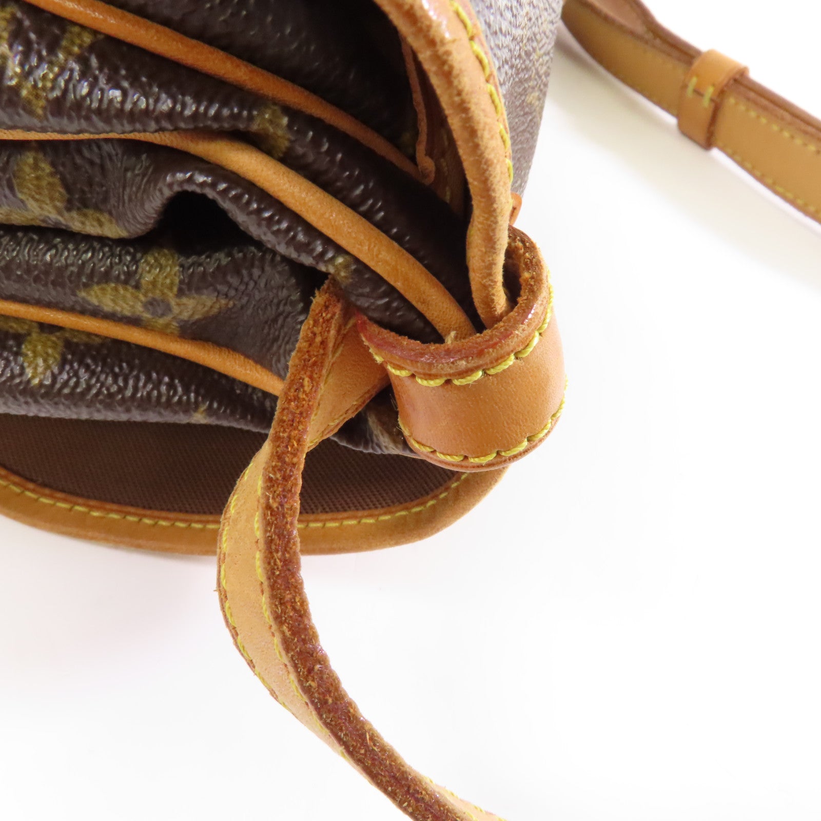 LOUIS VUITTON Monogram Saumur 30金扣肩背袋棕色