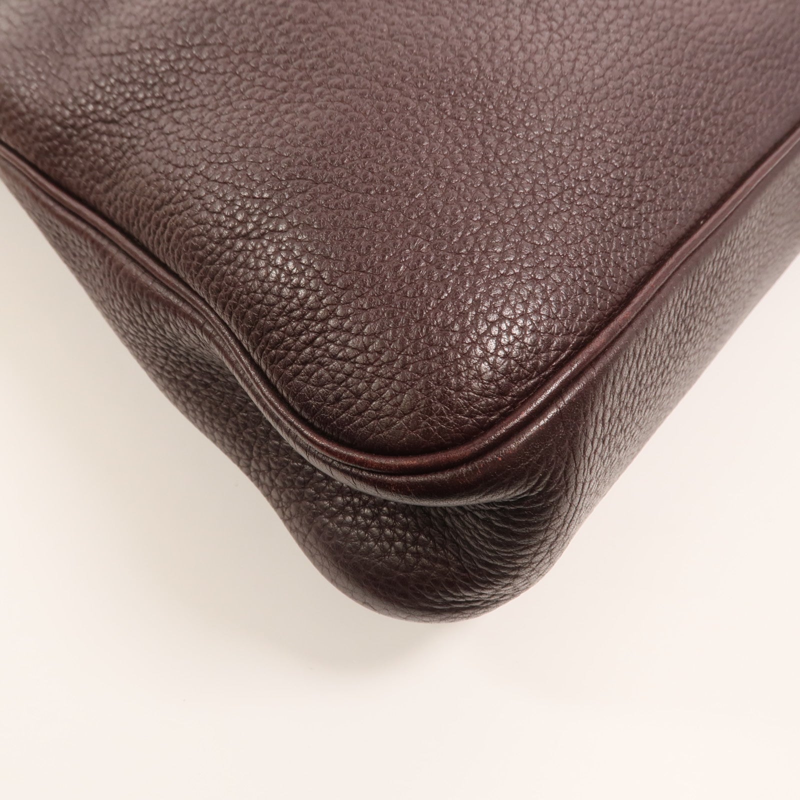HERMES Clemence皮革Massai Cut 40肩背袋Havanne