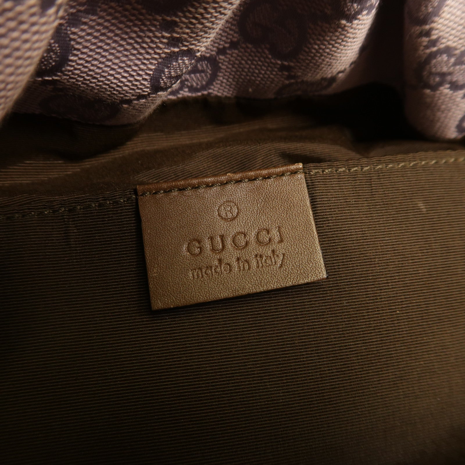 GUCCI 帆布Bamboo Bag肩背袋