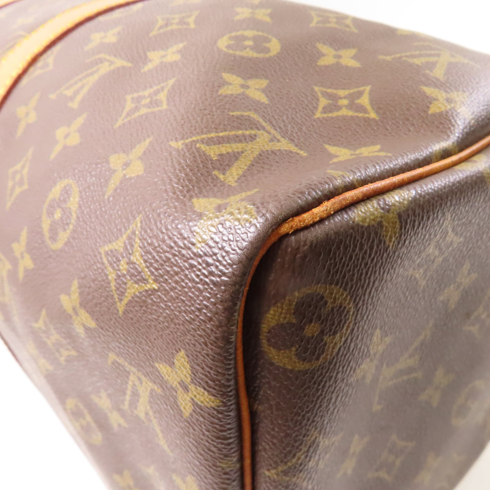 LOUIS VUITTON Monogram Keepall 45 Boston Bag金扣手挽袋啡色