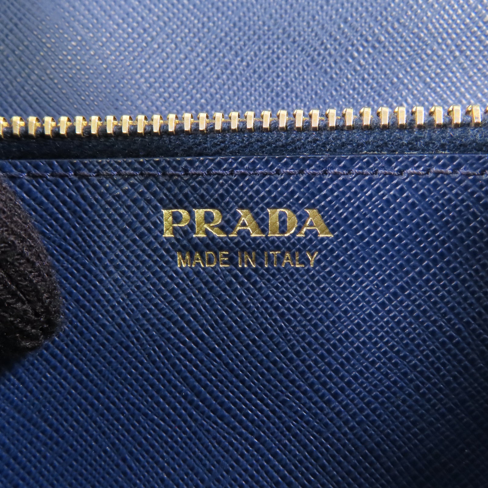 PRADA Saffiano皮革Long wallet金扣長錢包