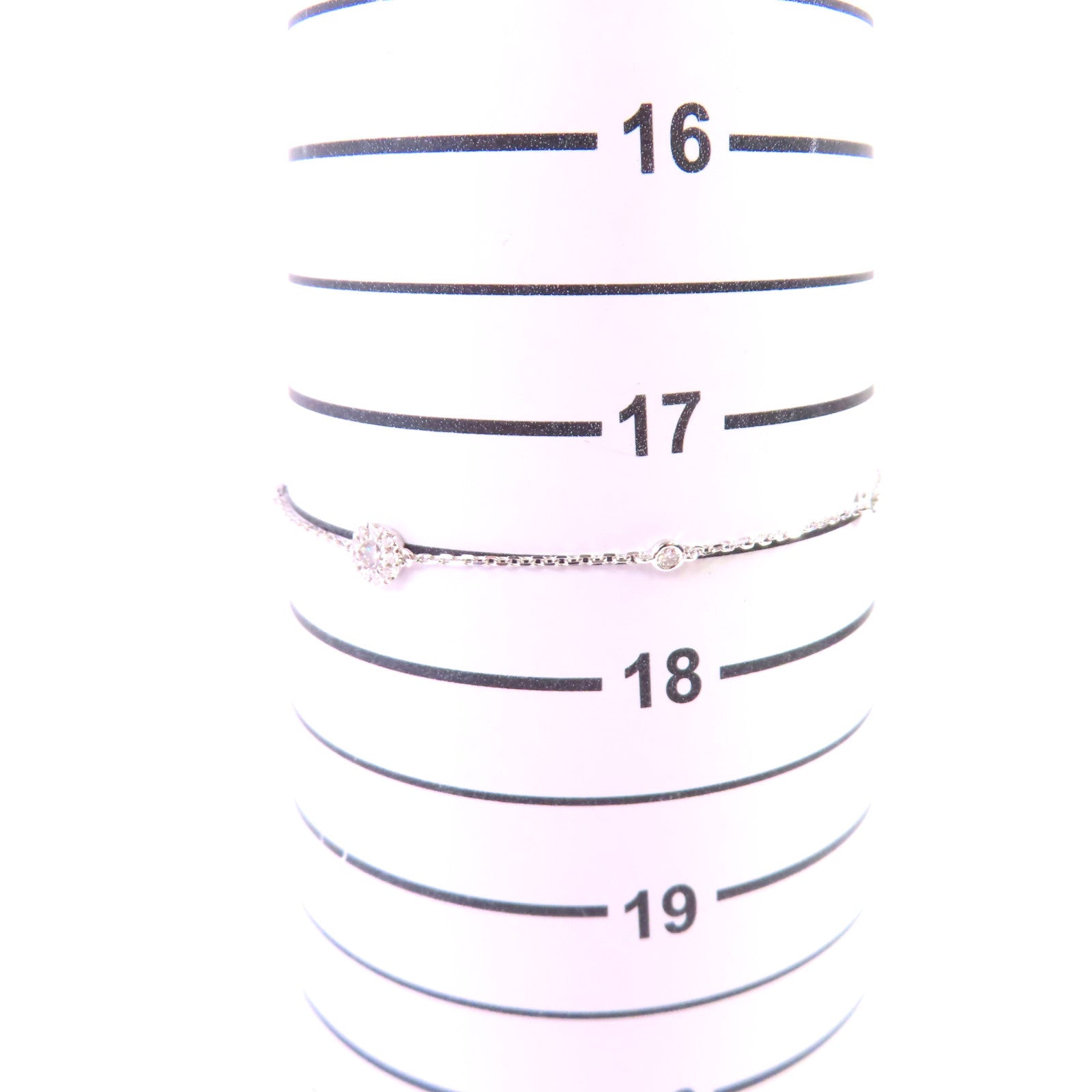 JEWELRY 【激減優惠】18K白金/0.18ct鑽石Diamond Bracelet銀扣手鏈