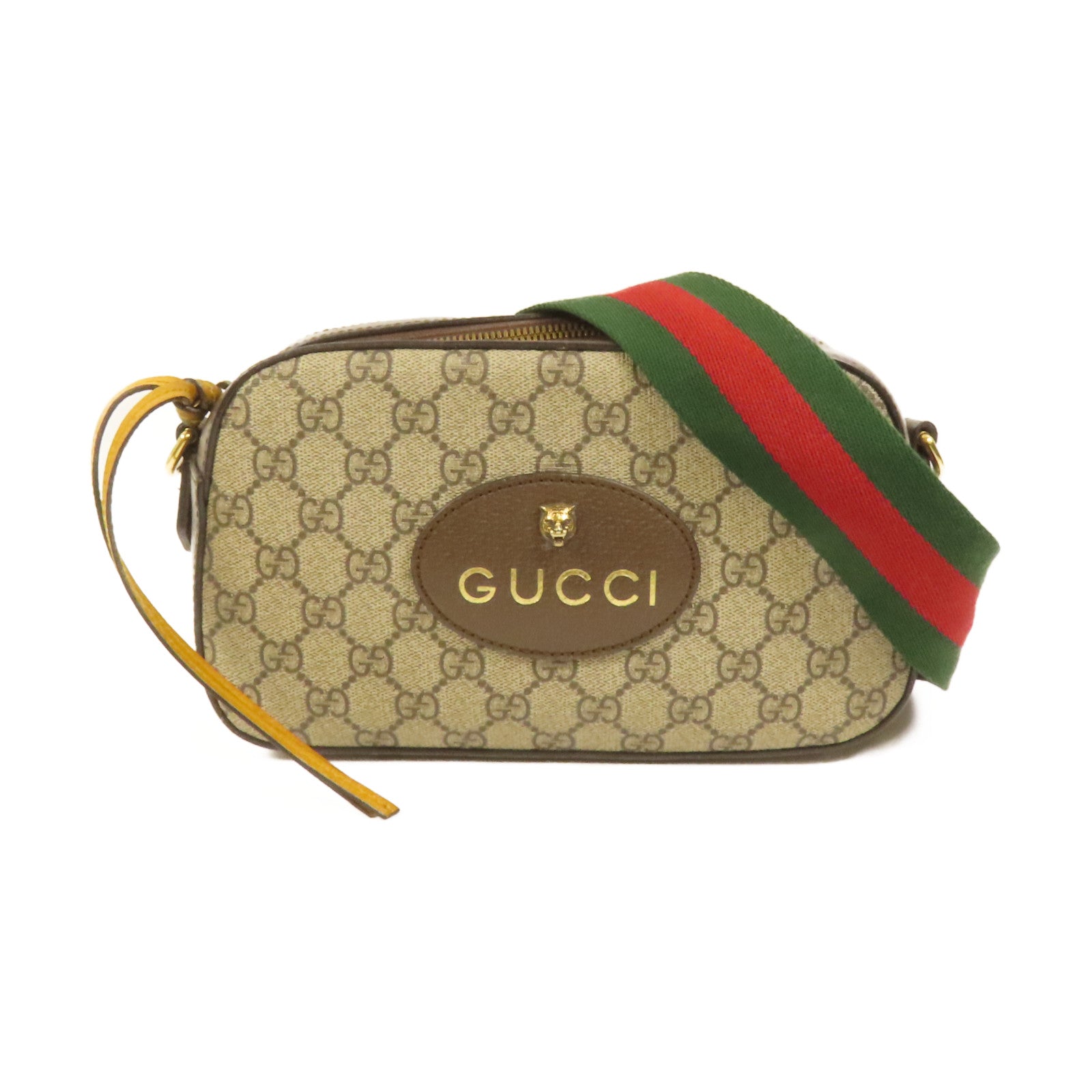 GUCCI 【激減優惠】塗層帆布Neo Vintage GG Supreme Shoulder Bag金扣肩背袋