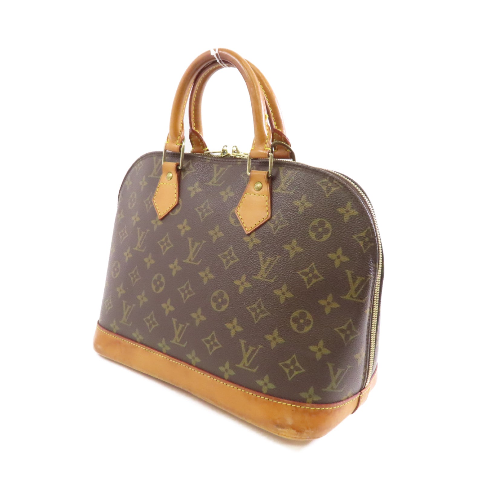 LOUIS VUITTON Monogram Alma PM金扣手挽袋啡色