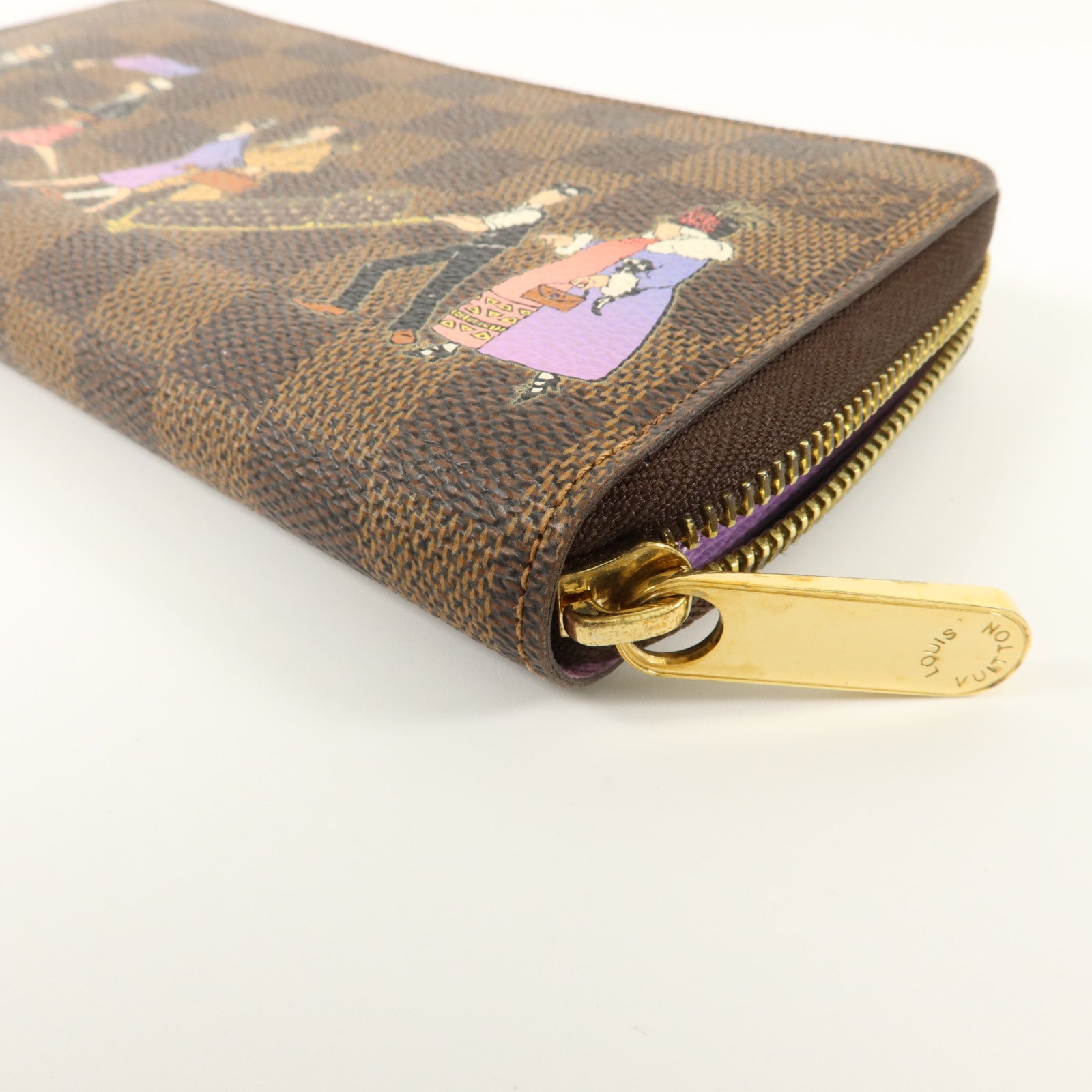 LOUIS VUITTON Damier Zippy金扣長錢包