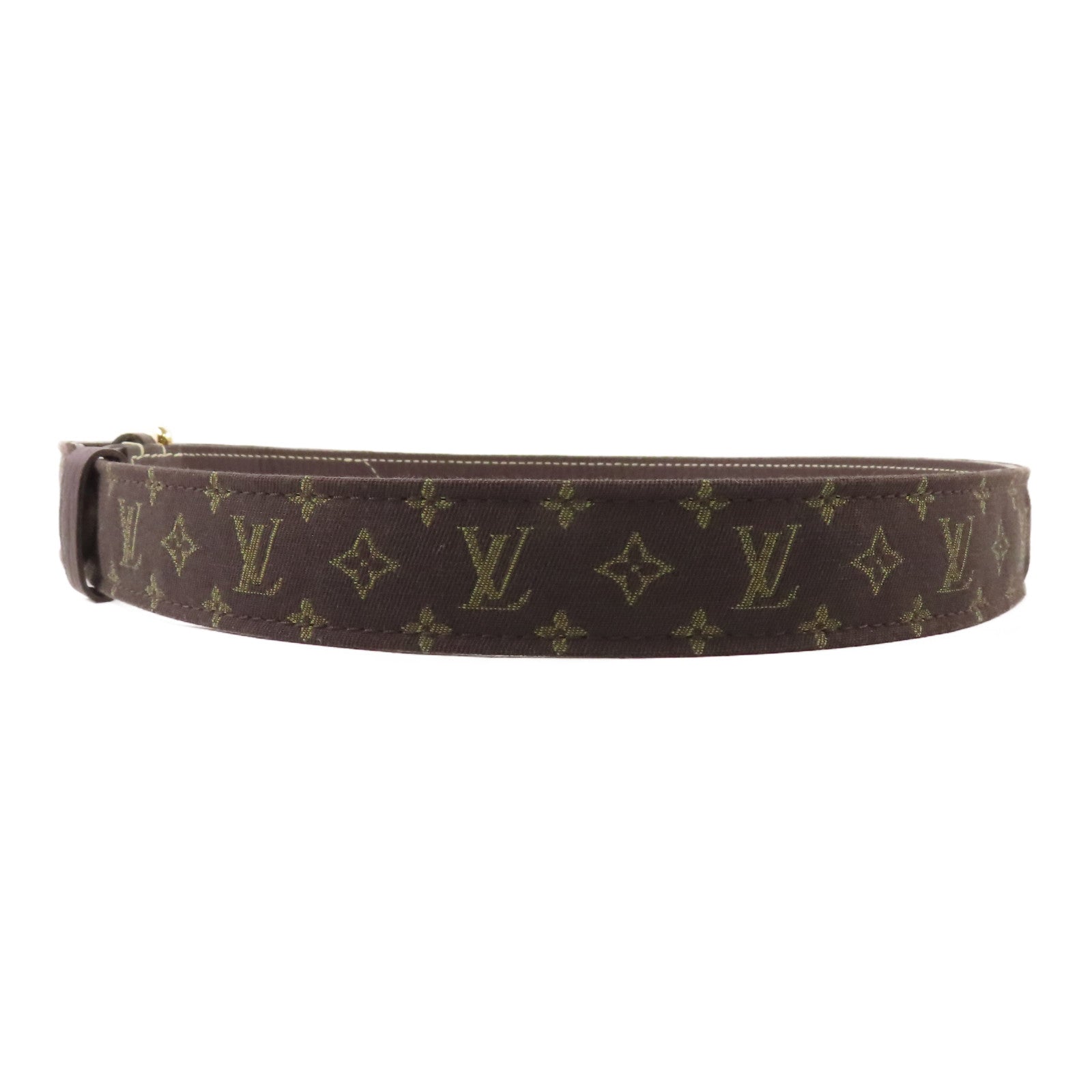 LOUIS VUITTON 【激減優惠】Monogram Mini Lin/皮革Belt皮帶