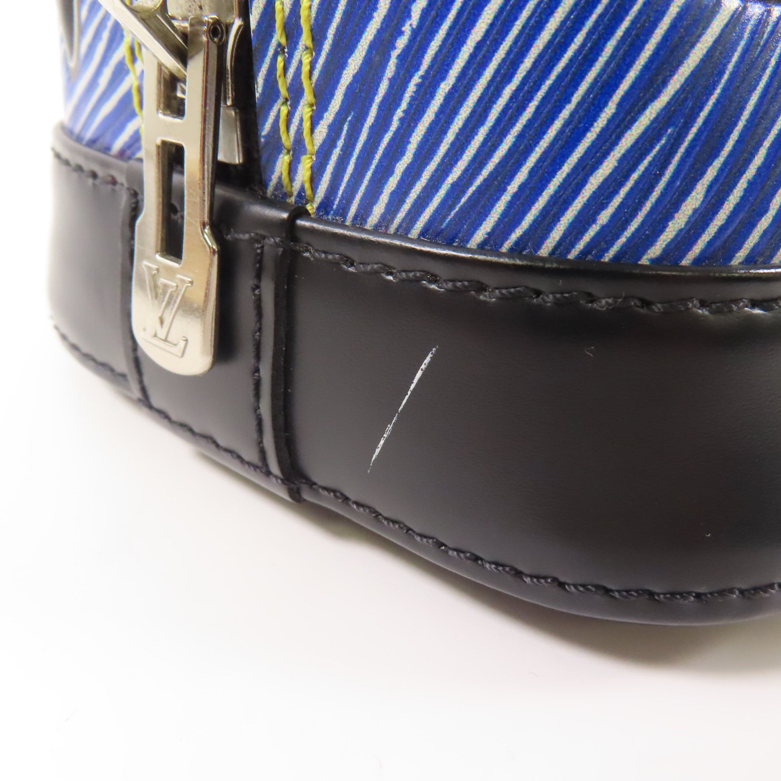 LOUIS VUITTON Epi Alma BB銀扣手挽肩背兩用袋