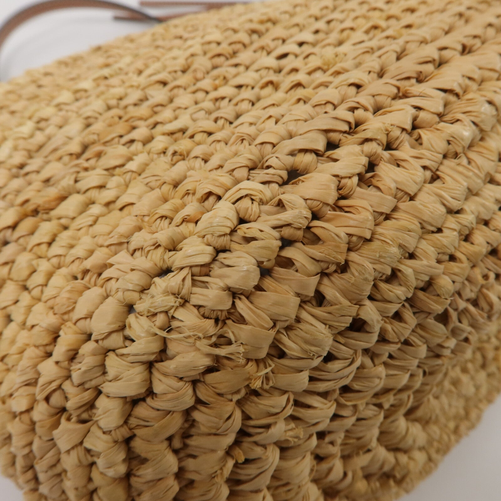 LOEWE Raffia/牛皮皮革Slit Pochette Bag肩背袋