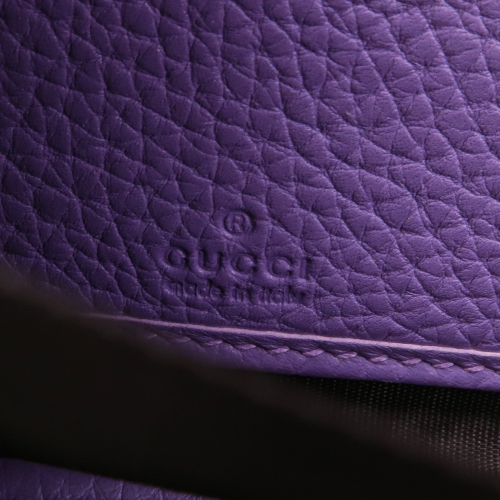 GUCCI 皮革Long Wallet銀扣長錢包