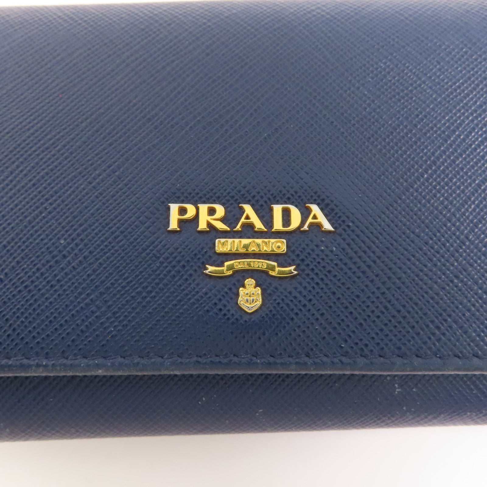 PRADA Saffiano皮革Long wallet金扣長錢包