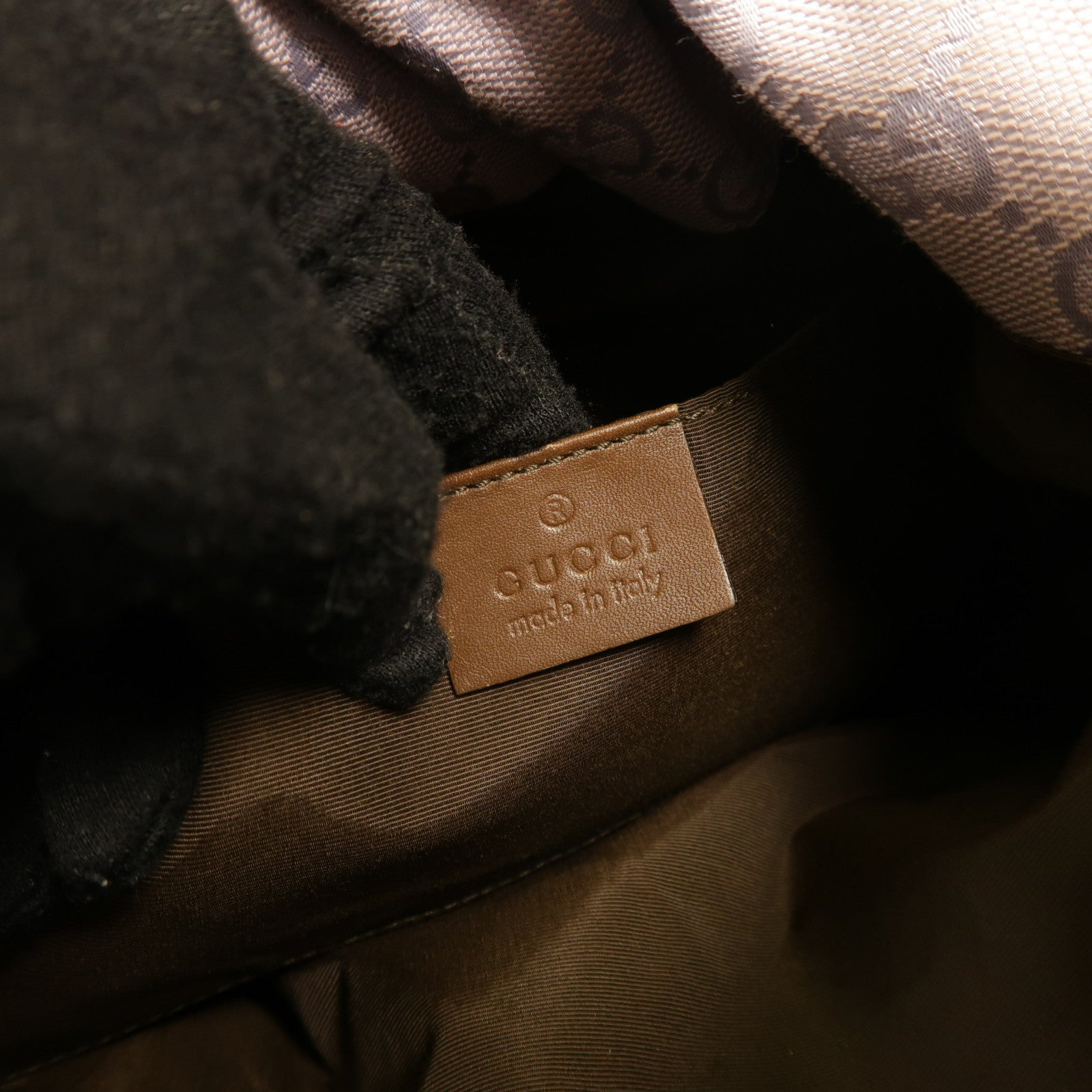 GUCCI 帆布Bamboo Bag肩背袋