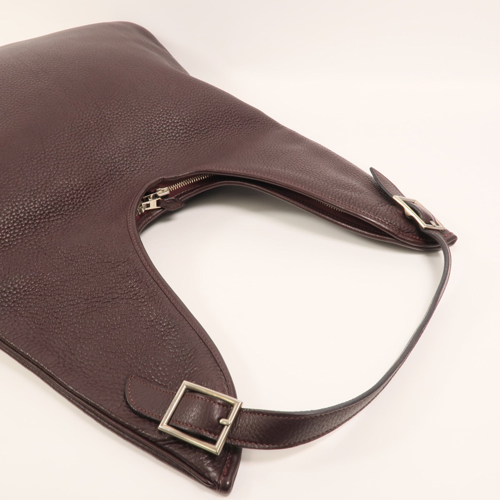 HERMES Clemence皮革Massai Cut 40肩背袋Havanne