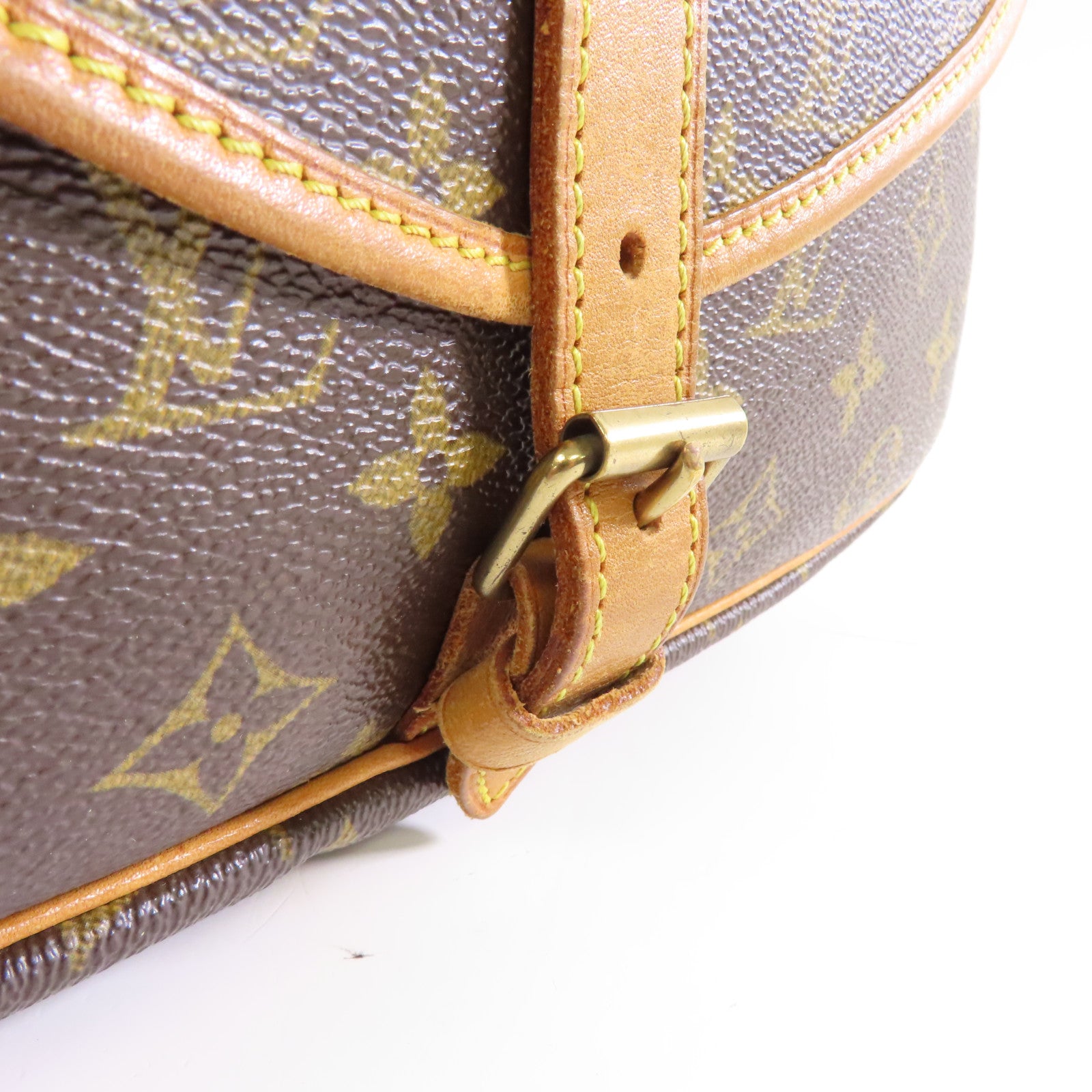 LOUIS VUITTON Monogram Saumur 30金扣肩背袋棕色