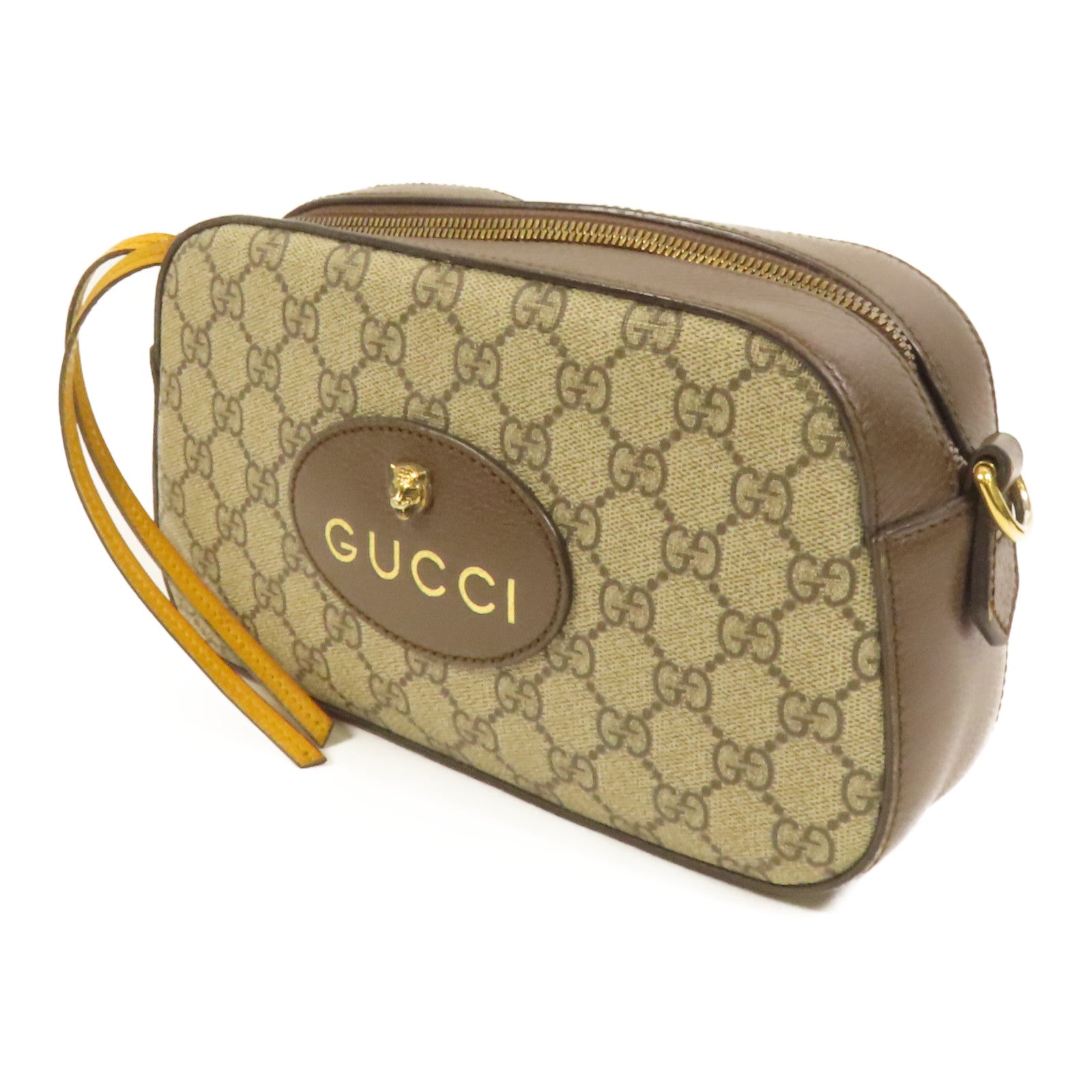 GUCCI 【激減優惠】塗層帆布Neo Vintage GG Supreme Shoulder Bag金扣肩背袋