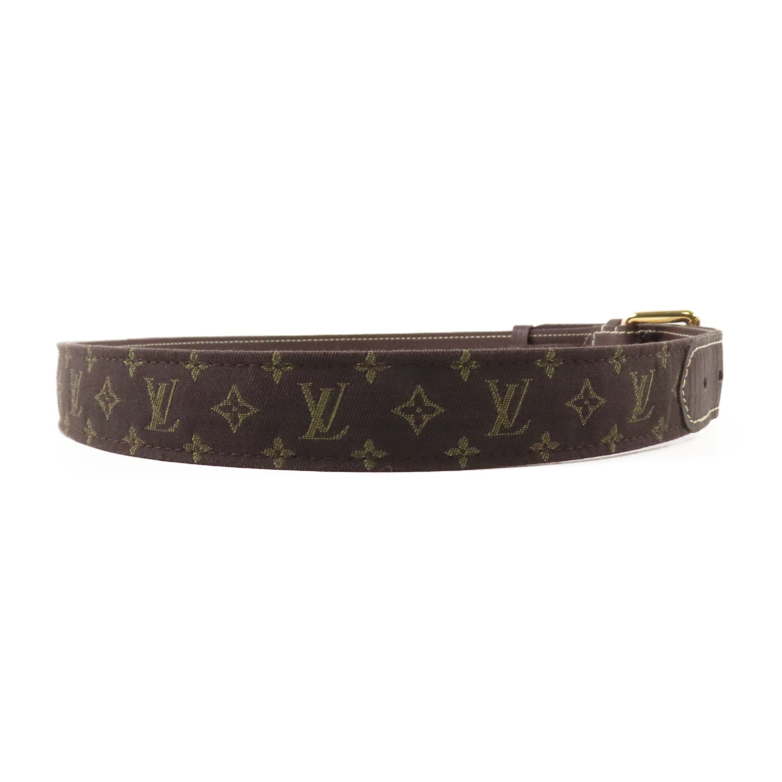 LOUIS VUITTON 【激減優惠】Monogram Mini Lin/皮革Belt皮帶