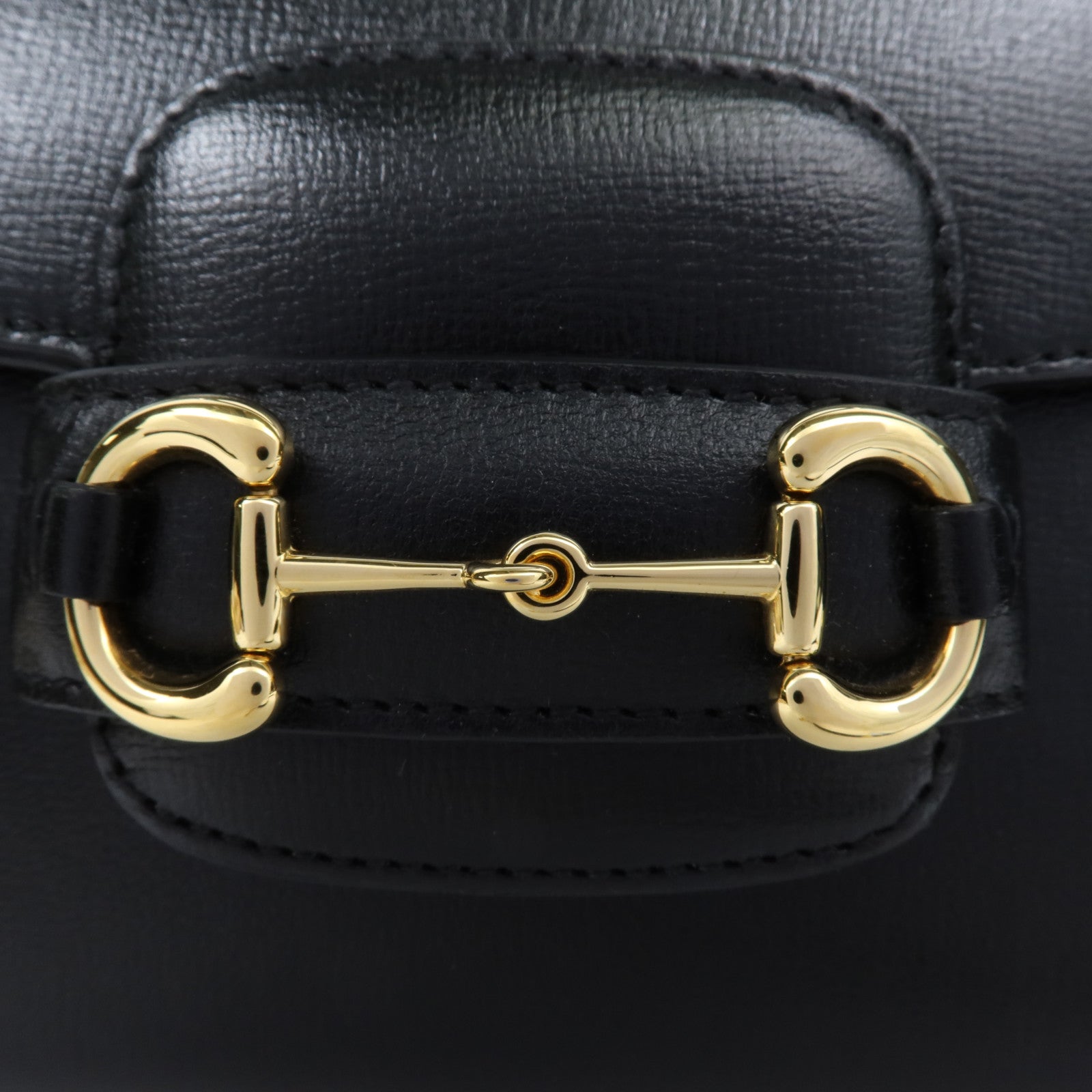 GUCCI 牛皮皮革Horsebit 1955金扣手挽肩背兩用袋