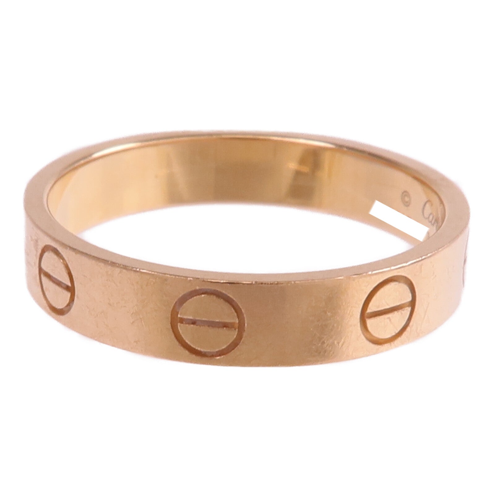 CARTIER 18K玫瑰金Mini Love Ring戒指Cartier#52/US#6