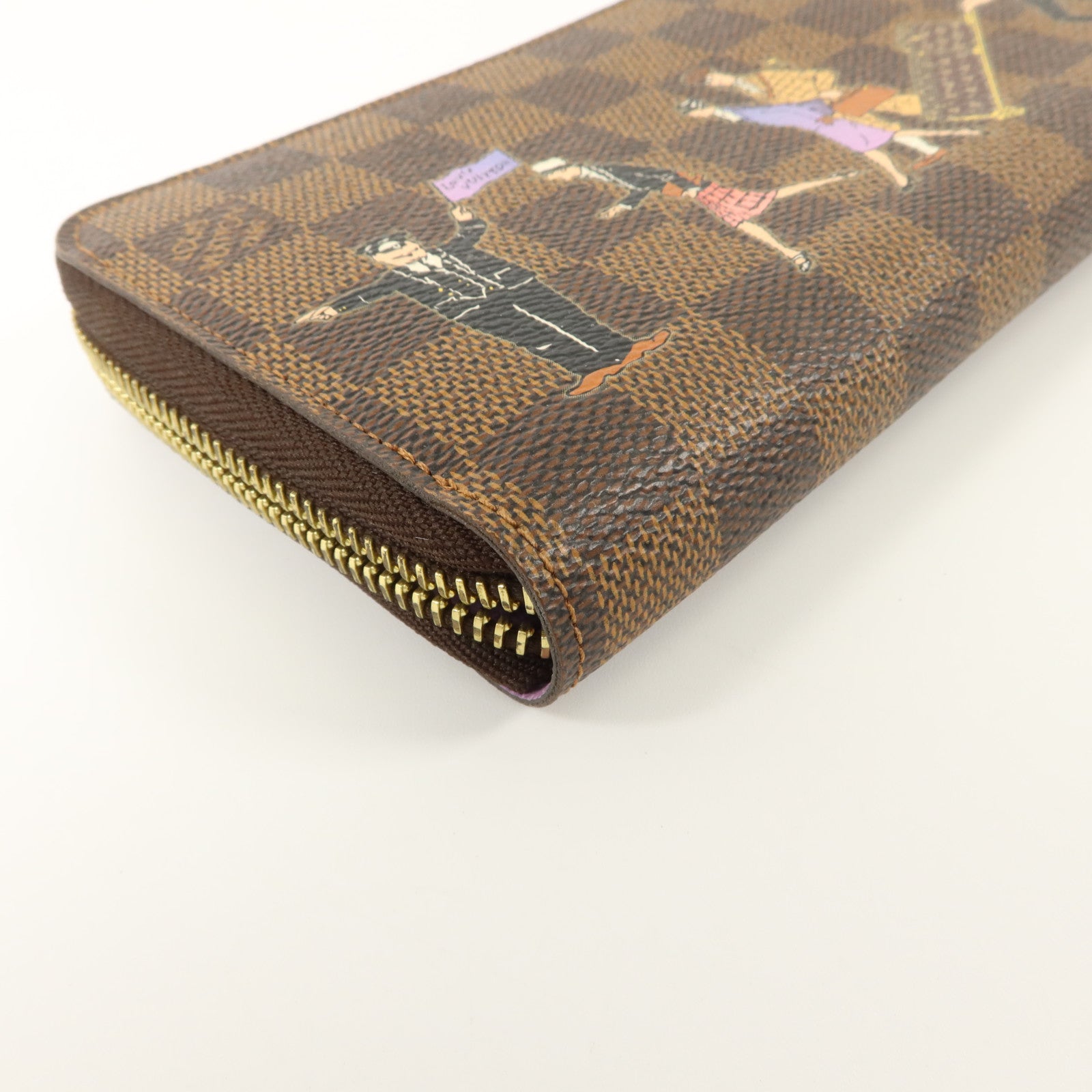 LOUIS VUITTON Damier Zippy金扣長錢包