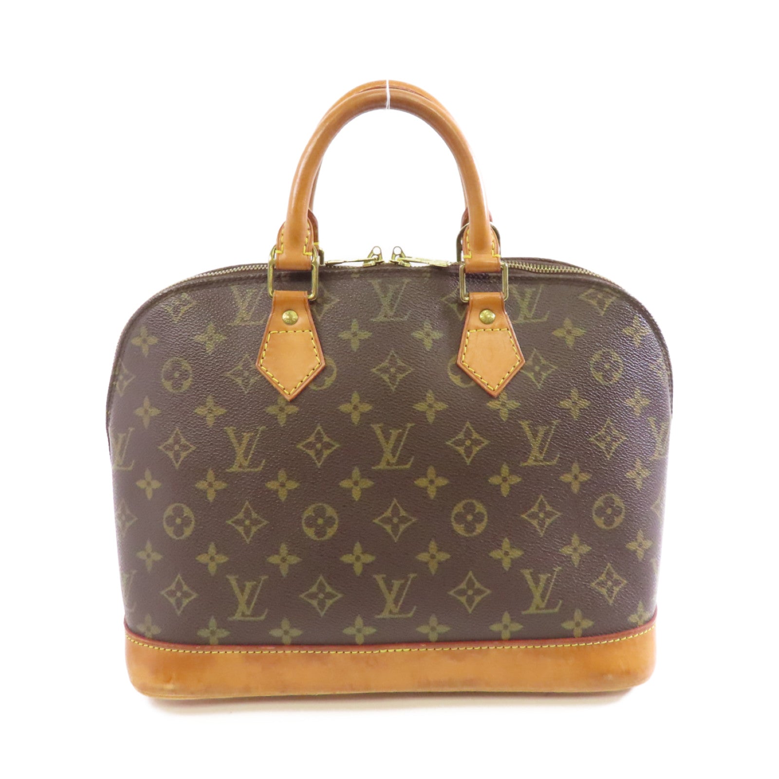 LOUIS VUITTON Monogram Alma PM金扣手挽袋啡色