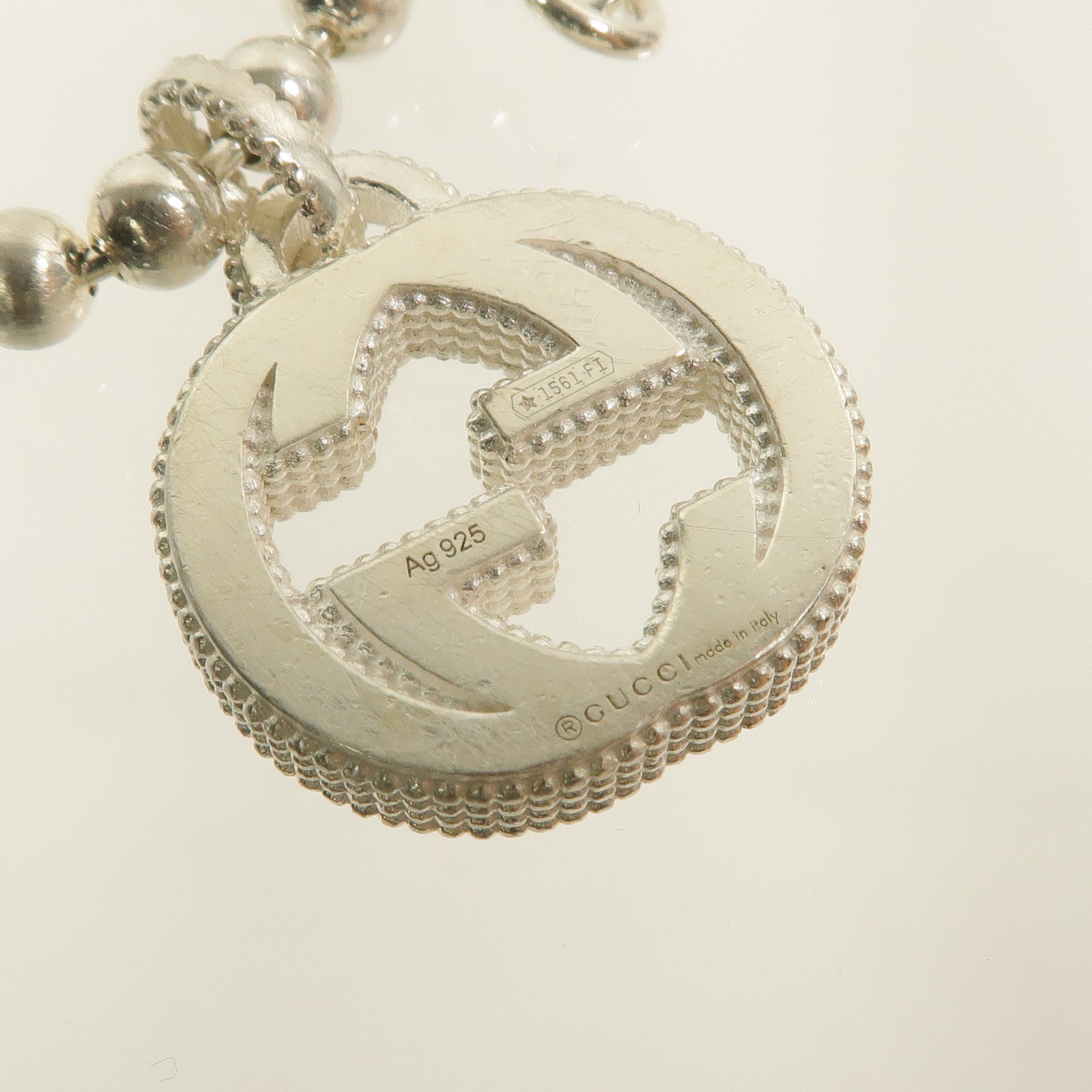 GUCCI 925純銀Interlocking G Bracelet手鍊