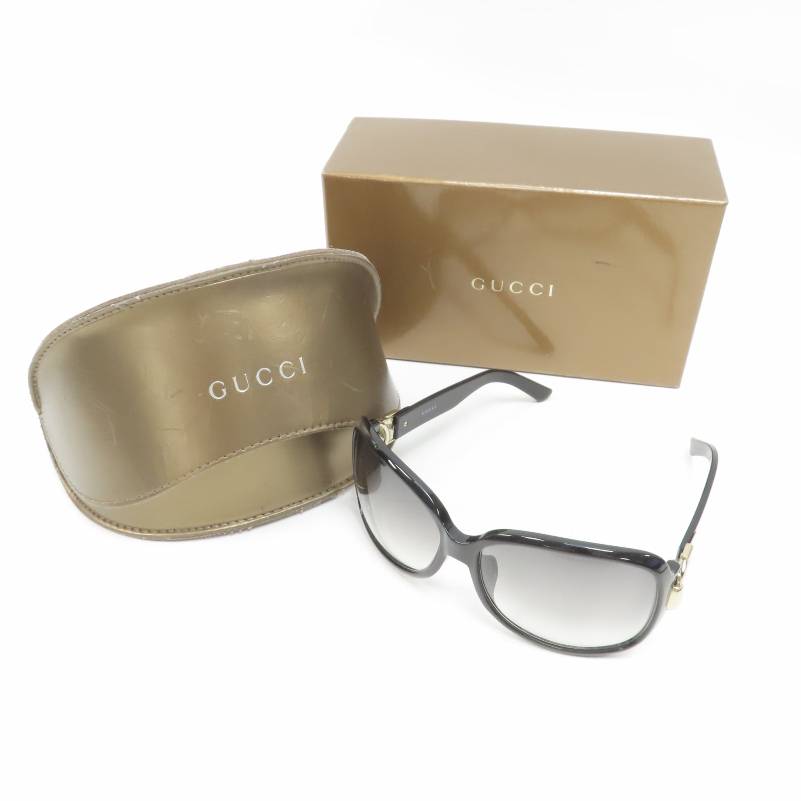 GUCCI PVC Sunglasses太陽眼鏡黒色