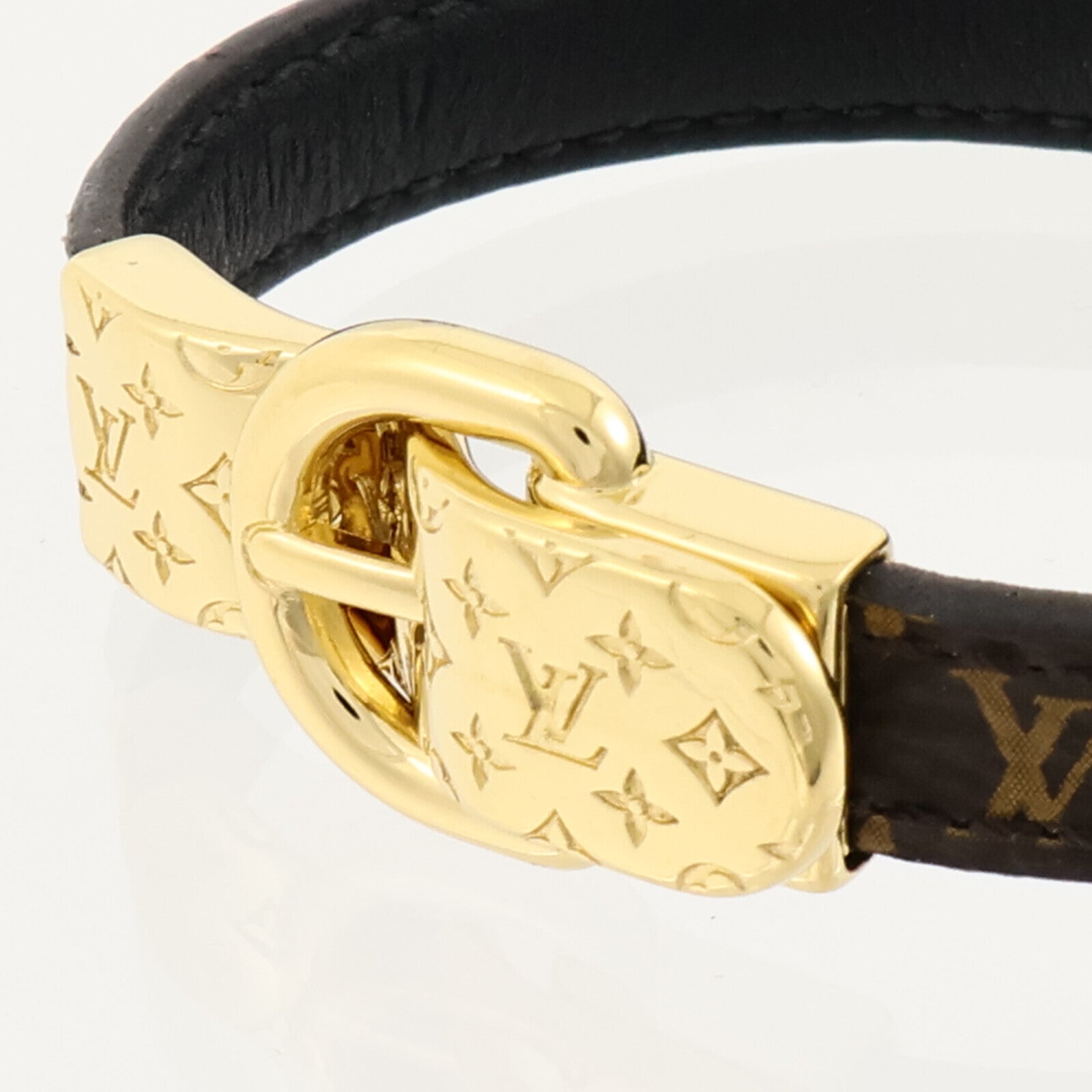 LOUIS VUITTON 皮革/金屬Fasten Your Bracelet手鏈