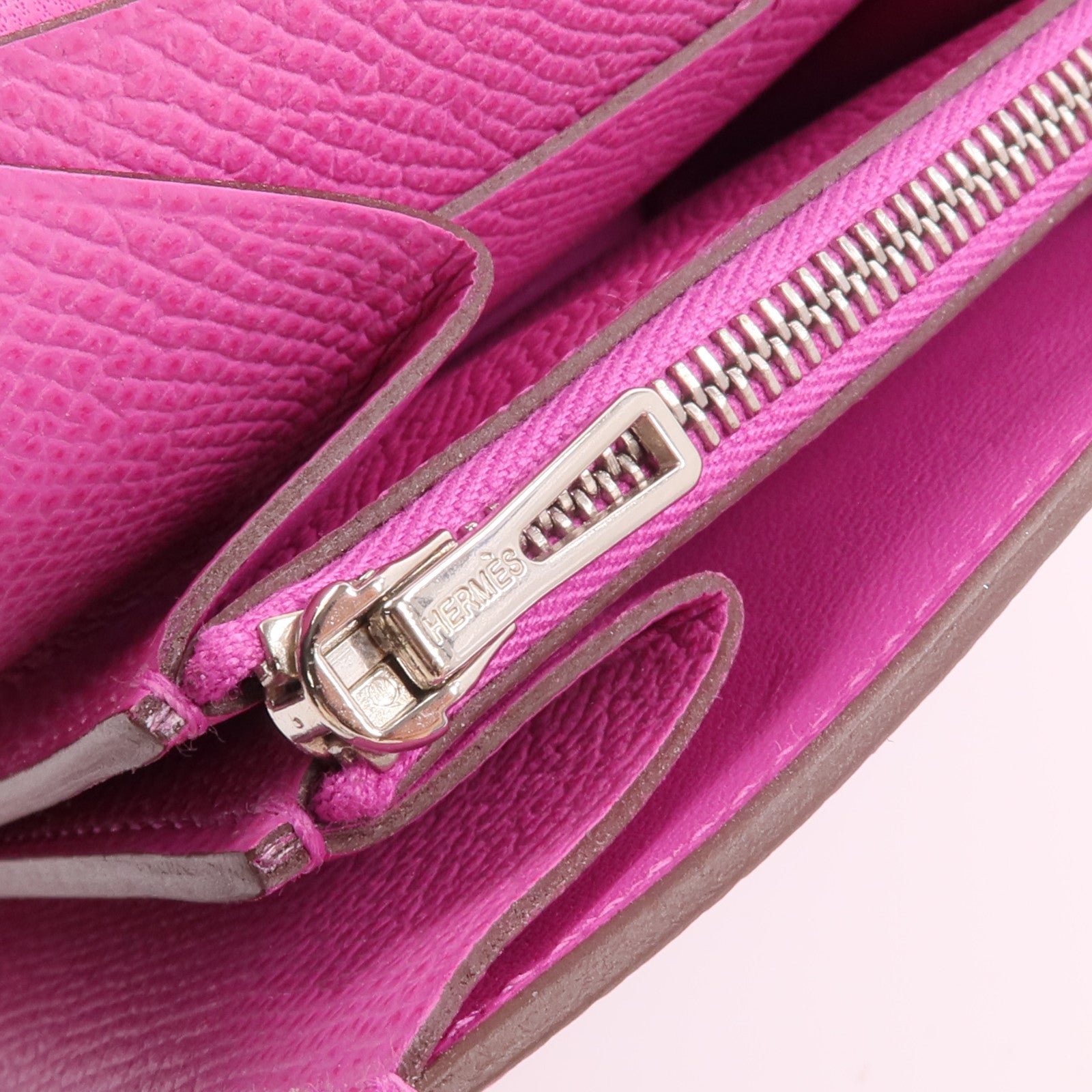 HERMES 【激減優惠】Epsom皮革Constance Slim Wallet錢包Magnolia
