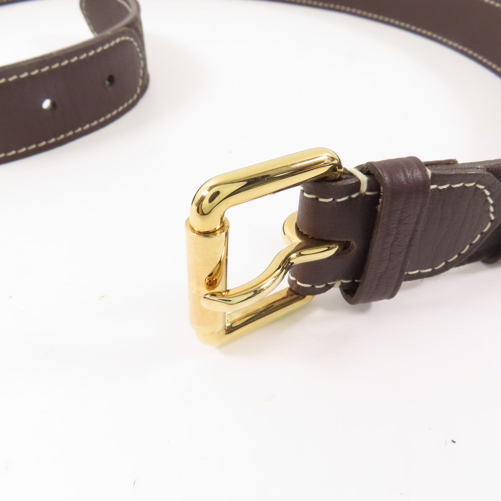 LOUIS VUITTON 【激減優惠】Monogram Mini Lin/皮革Belt皮帶