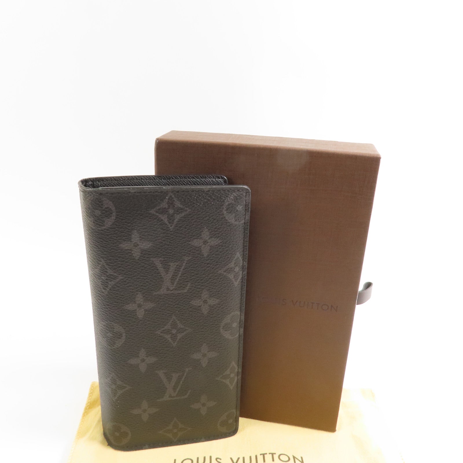 LOUIS VUITTON LV SHW Brazza Bifold Wallet M61697 Monogram Eclipse Black