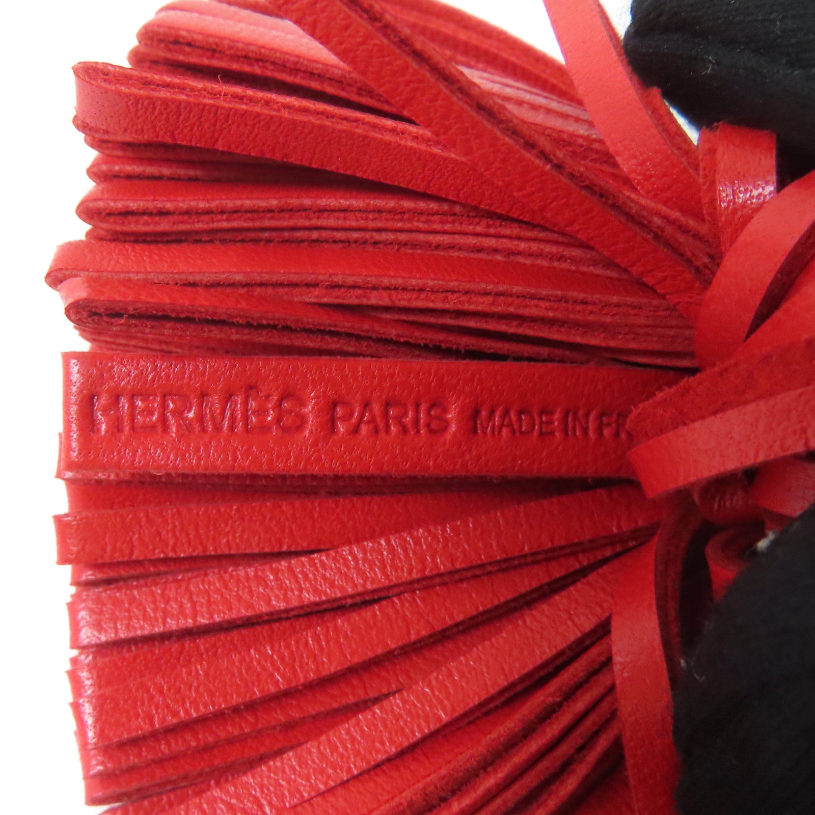 HERMES 【激減優惠】Swift皮革Carmen銀扣掛飾紅色