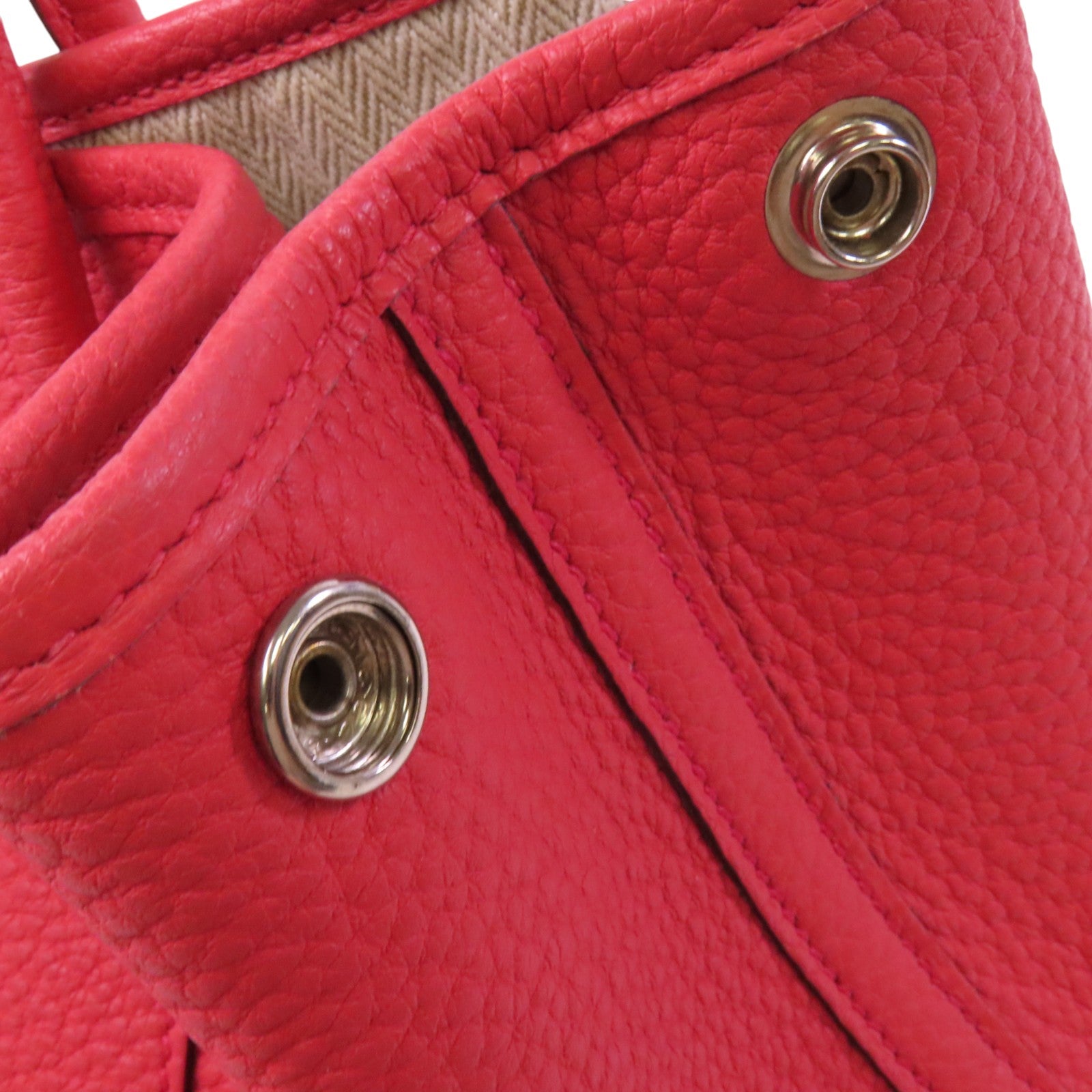 HERMES Negonda皮革Garden Party TPM銀扣手挽袋